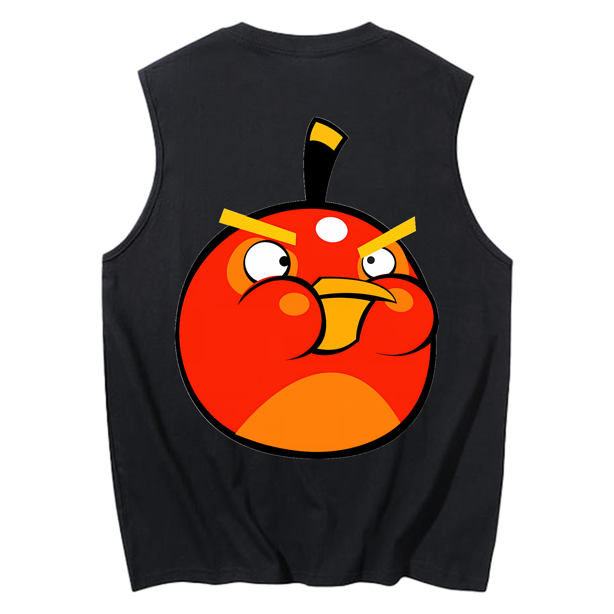 （画像用） Angry Birds アングリーバード コットン100％タンクトップ（背面プリント）