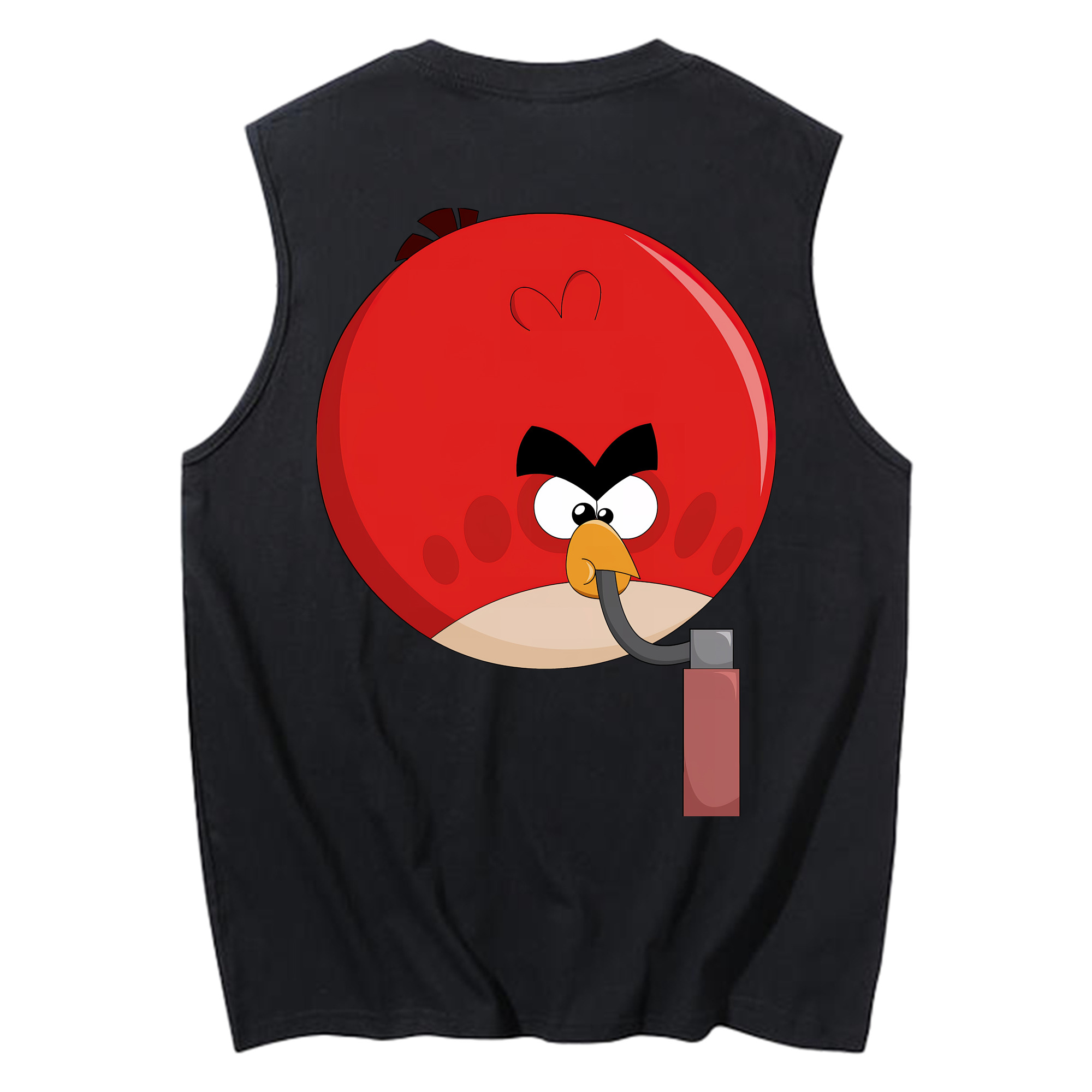（画像用） Angry Birds アングリーバード コットン100％タンクトップ（背面プリント）