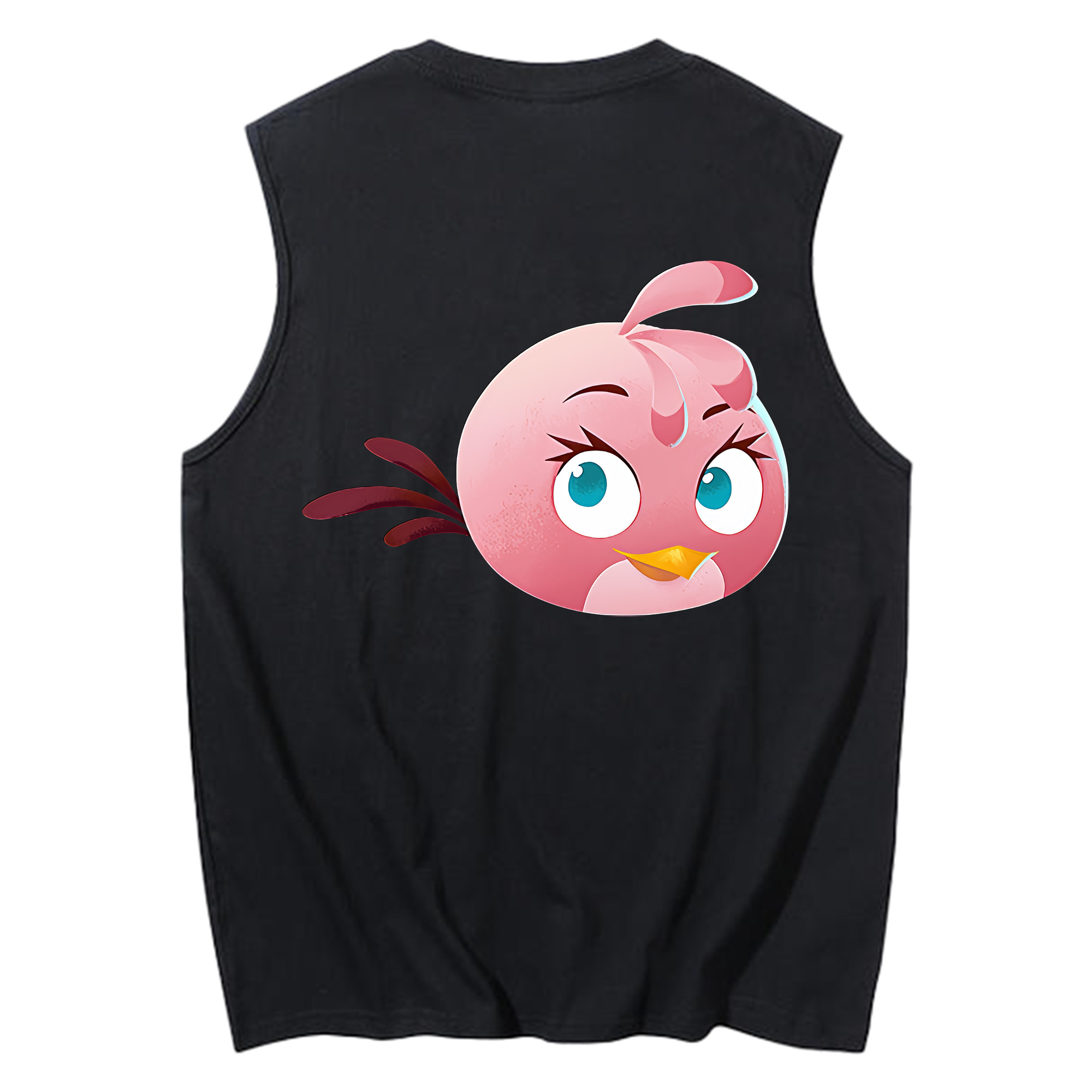 （画像用） Angry Birds アングリーバード コットン100％タンクトップ（背面プリント）