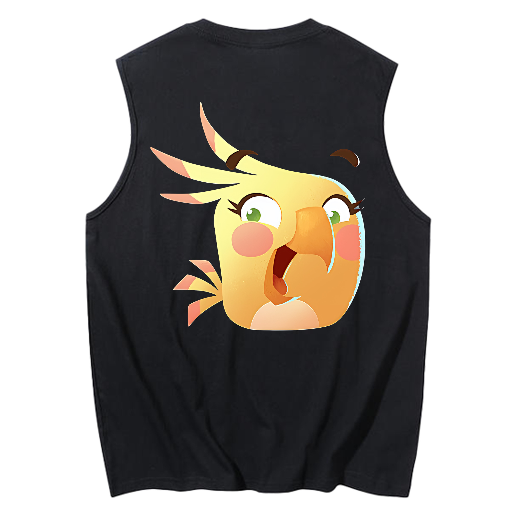 （画像用） Angry Birds アングリーバード コットン100％タンクトップ（背面プリント）