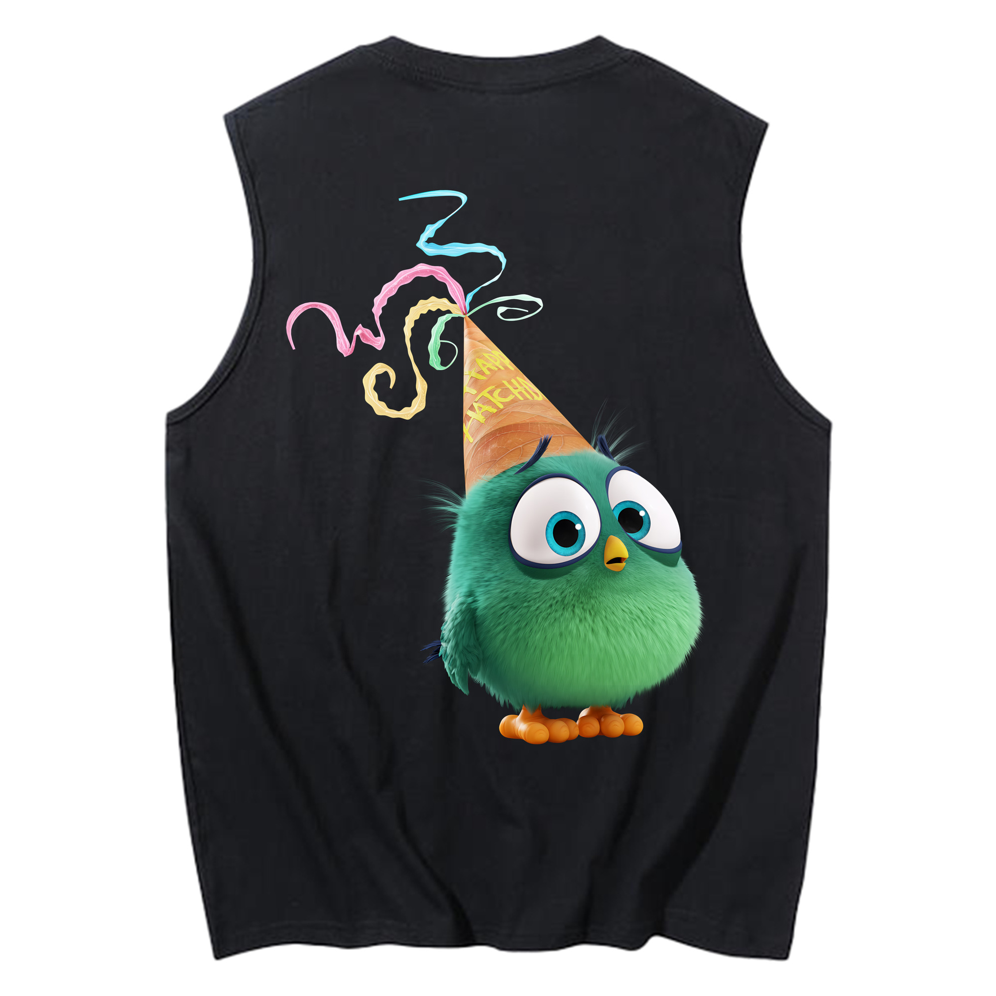 （画像用） Angry Birds アングリーバード コットン100％タンクトップ（背面プリント）