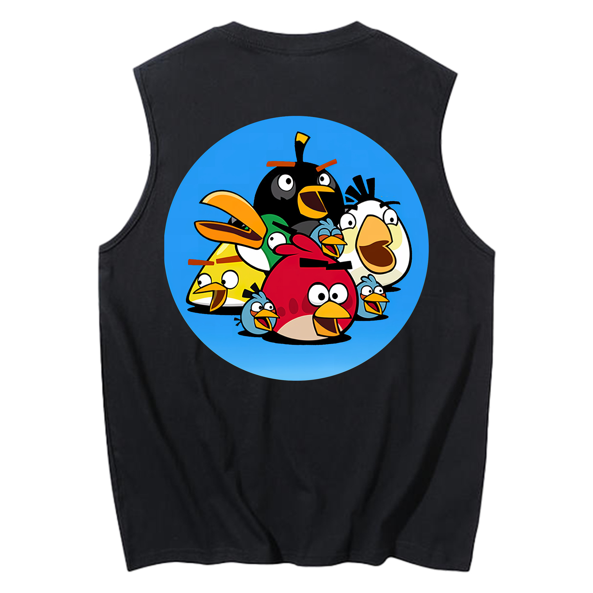 （画像用） Angry Birds アングリーバード コットン100％タンクトップ（背面プリント）