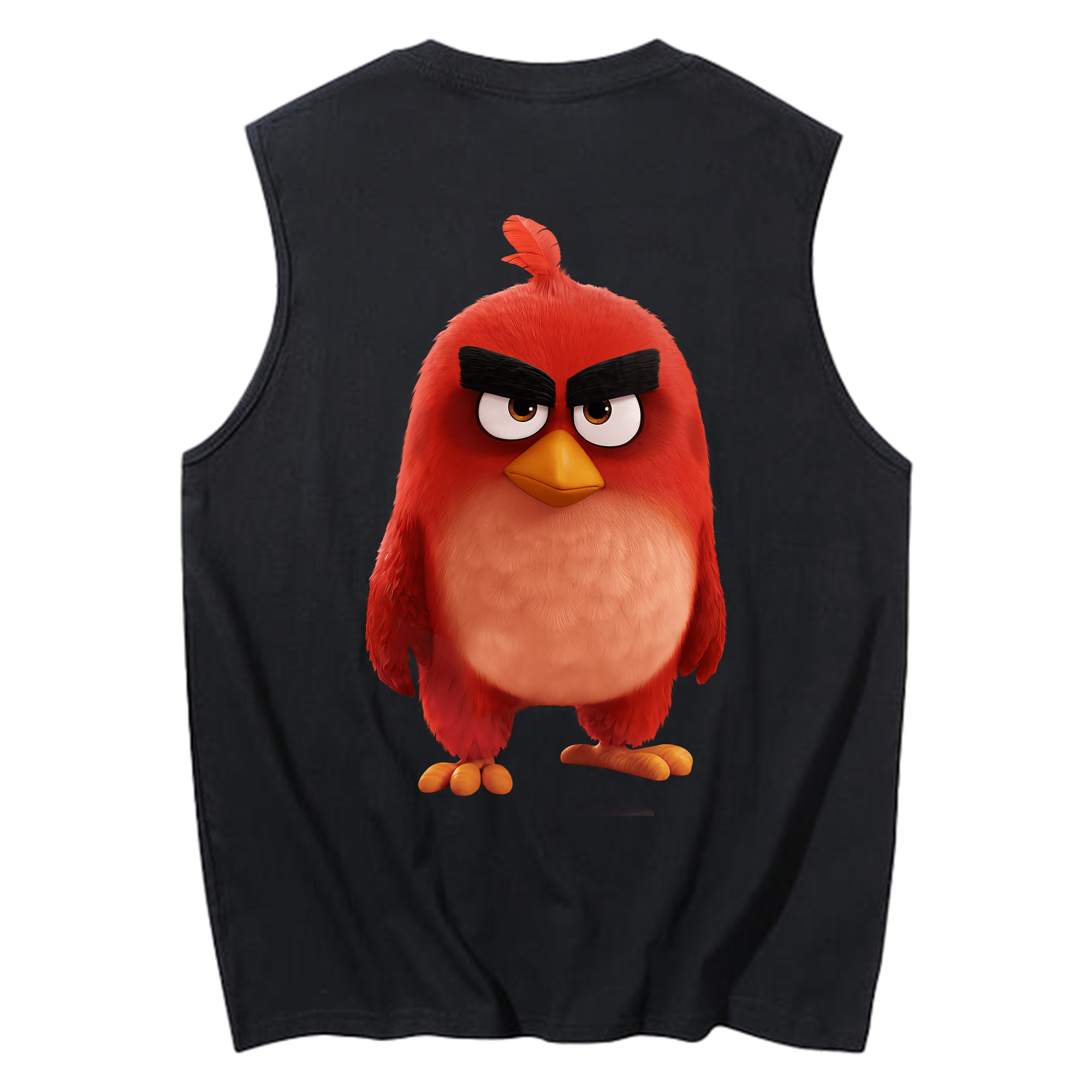 （画像用） Angry Birds アングリーバード コットン100％タンクトップ（背面プリント）