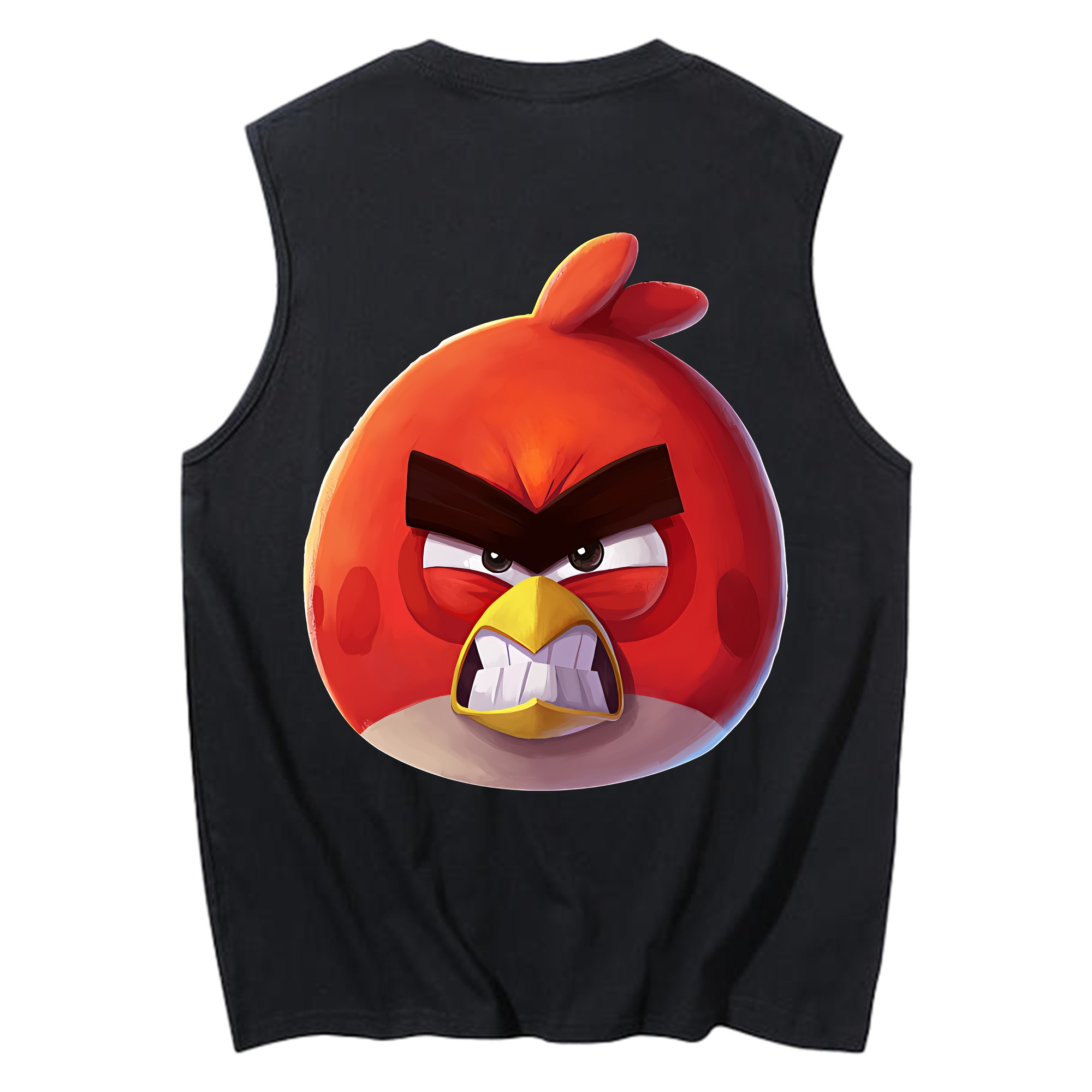 （画像用） Angry Birds アングリーバード コットン100％タンクトップ（背面プリント）