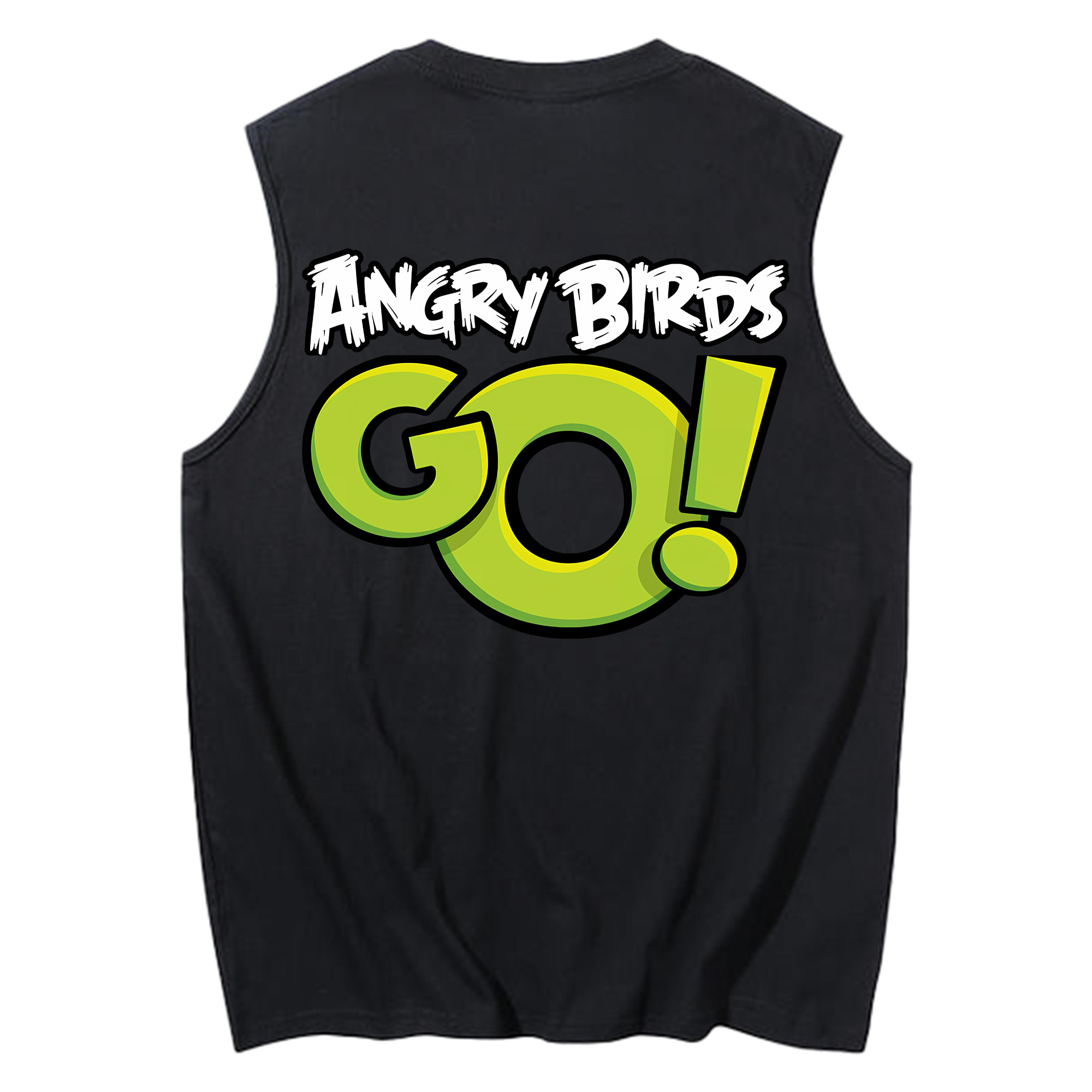 （画像用） Angry Birds アングリーバード コットン100％タンクトップ（背面プリント）
