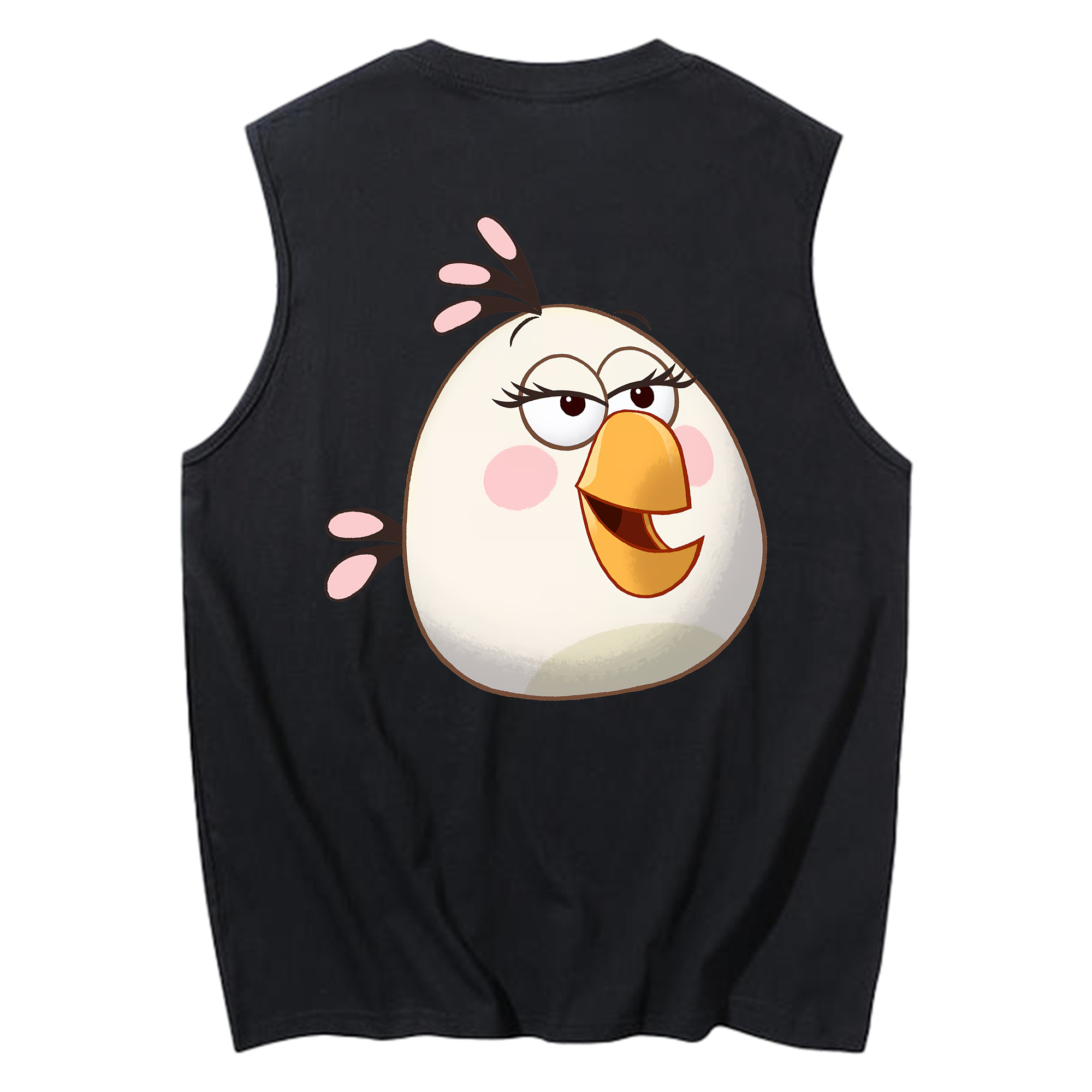 （画像用） Angry Birds アングリーバード コットン100％タンクトップ（背面プリント）
