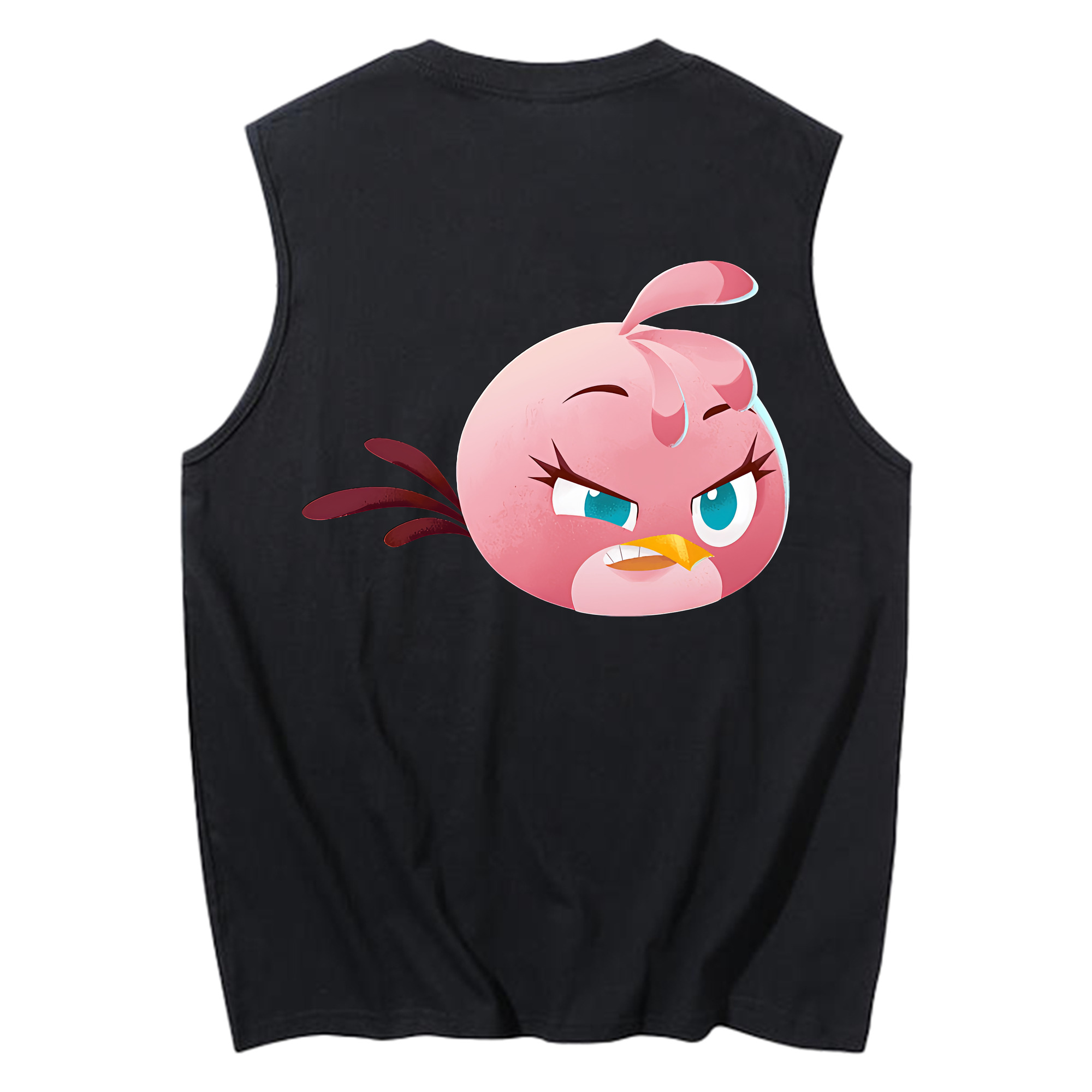 （画像用） Angry Birds アングリーバード コットン100％タンクトップ（背面プリント）