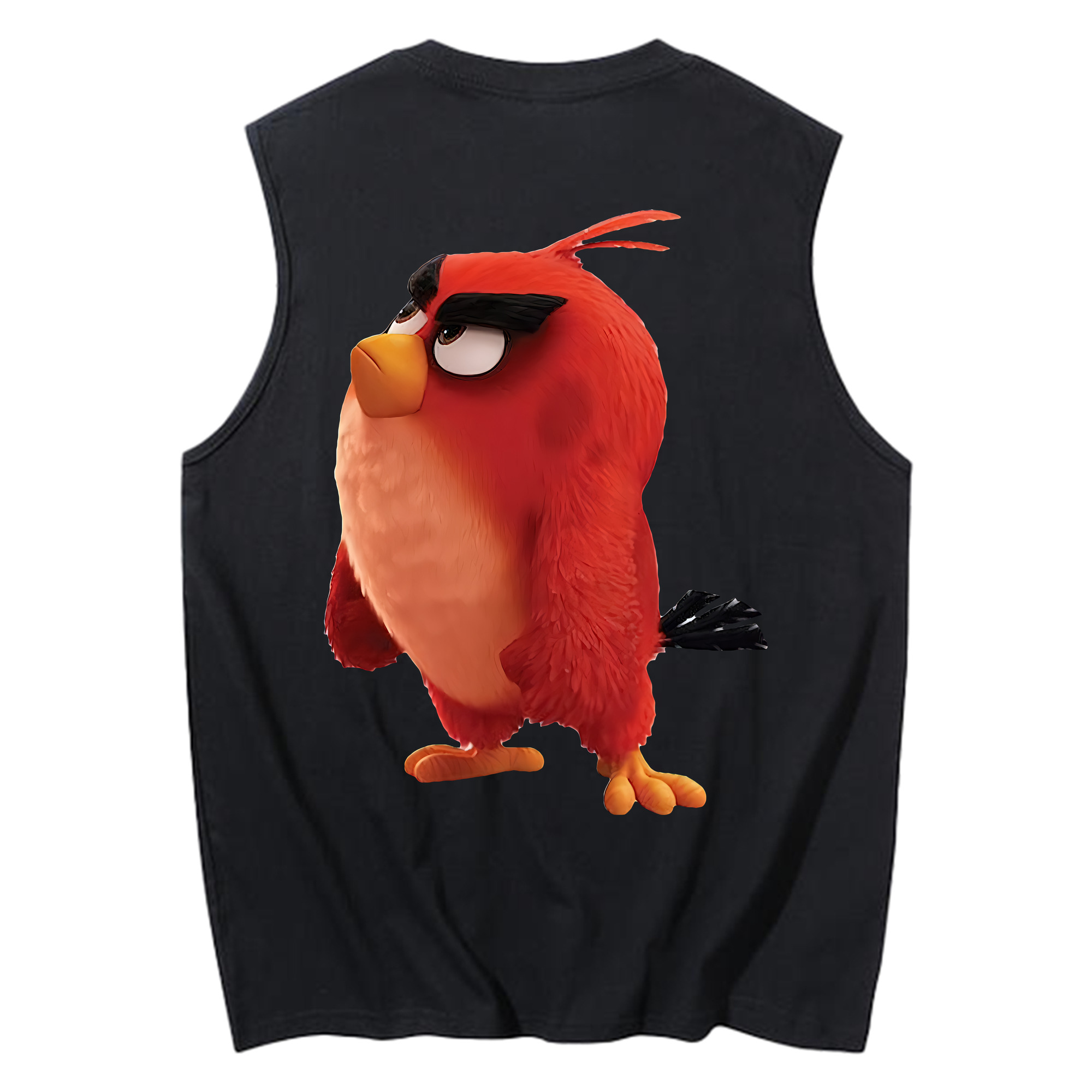 （画像用） Angry Birds アングリーバード コットン100％タンクトップ（背面プリント）