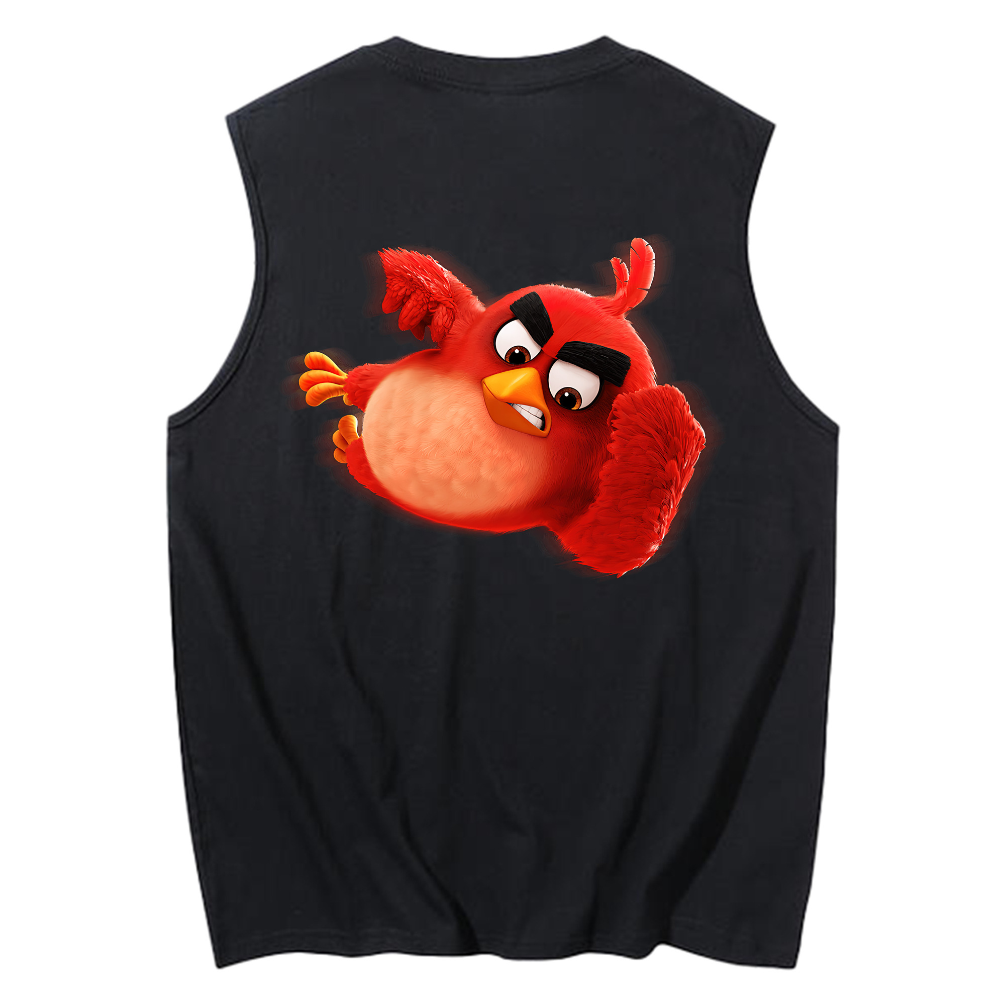 （画像用） Angry Birds アングリーバード コットン100％タンクトップ（背面プリント）