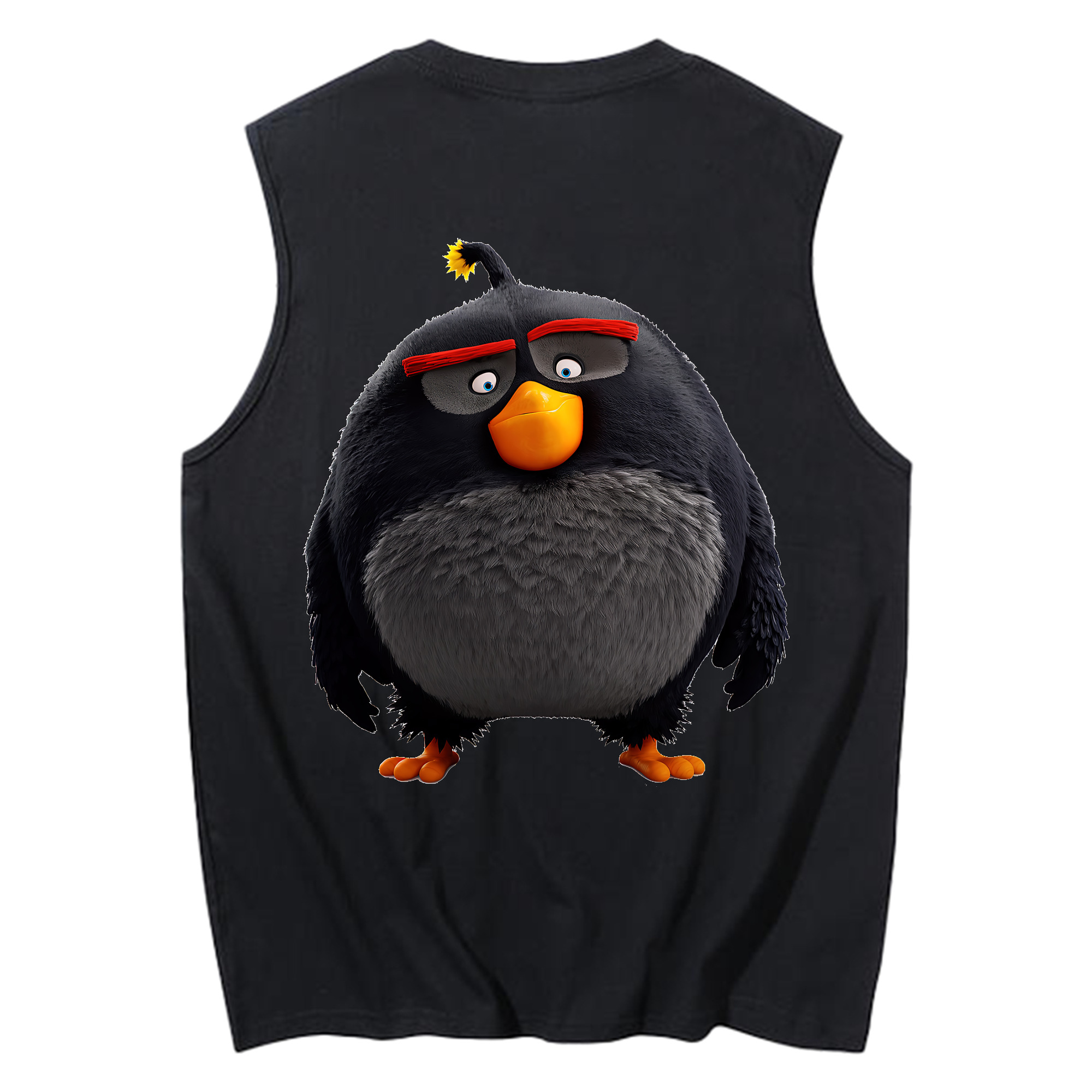 （画像用） Angry Birds アングリーバード コットン100％タンクトップ（背面プリント）