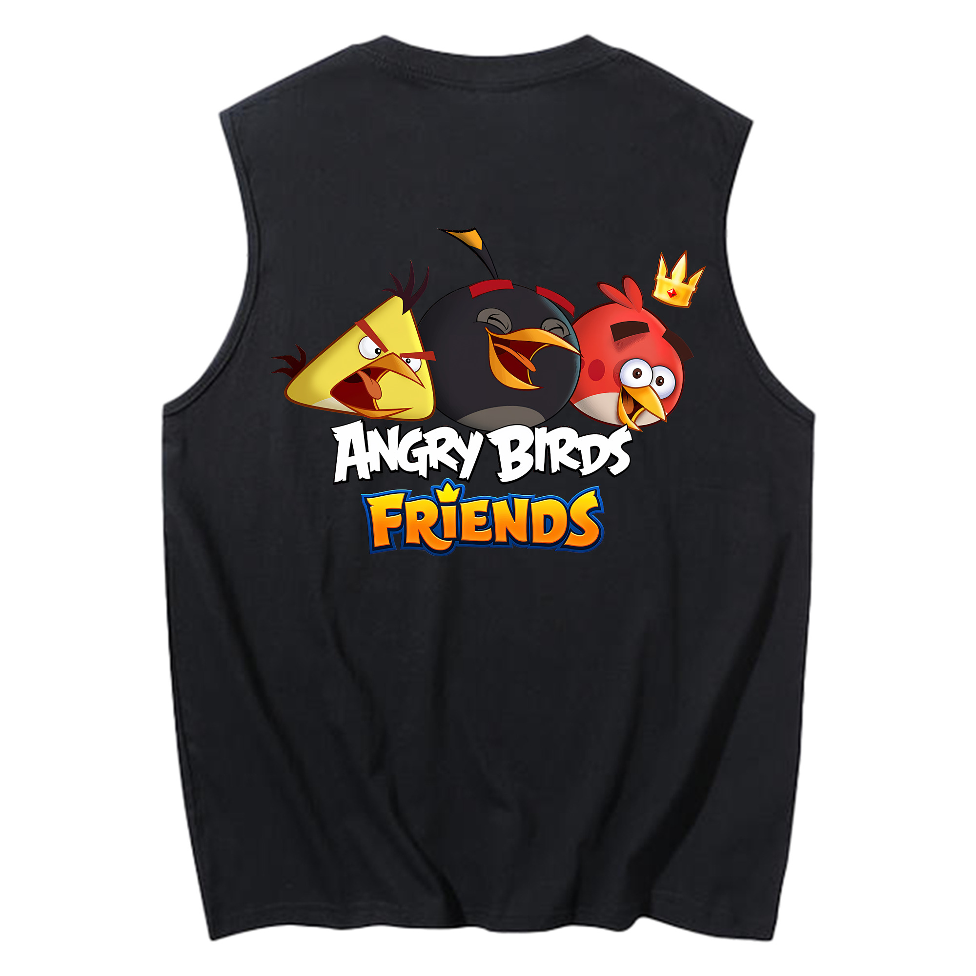 （画像用） Angry Birds アングリーバード コットン100％タンクトップ（背面プリント）