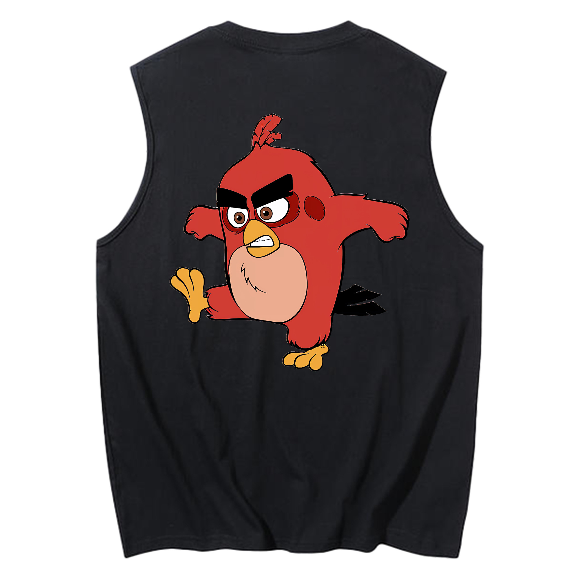 （画像用） Angry Birds アングリーバード コットン100％タンクトップ（背面プリント）