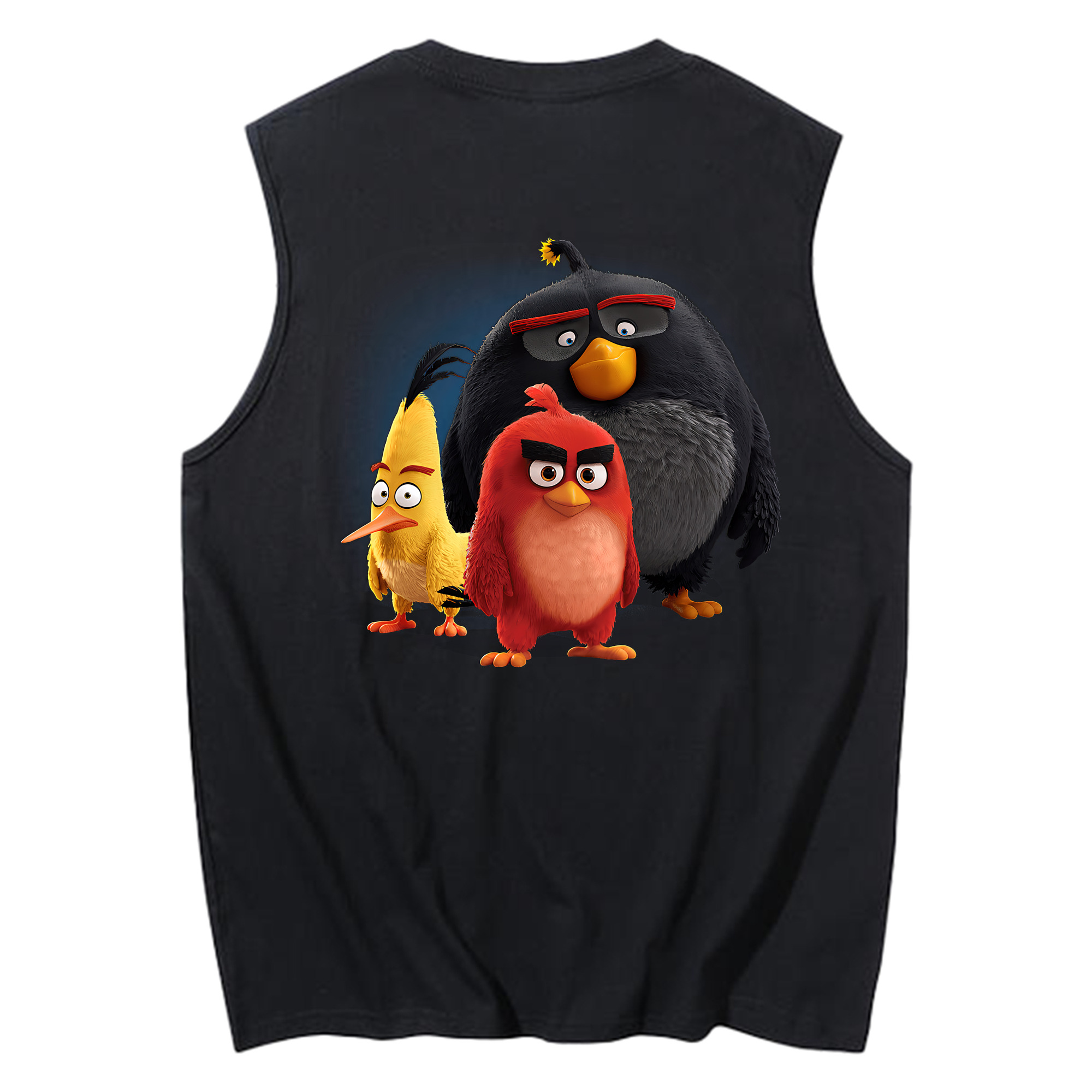 （画像用） Angry Birds アングリーバード コットン100％タンクトップ（背面プリント）