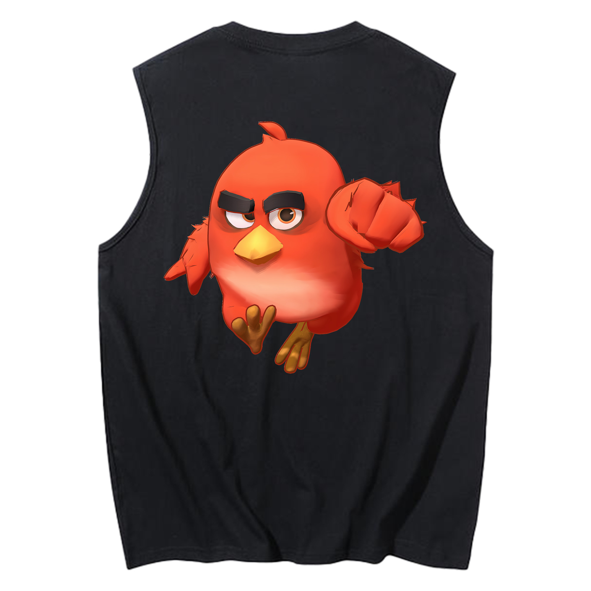 （画像用） Angry Birds アングリーバード コットン100％タンクトップ（背面プリント）