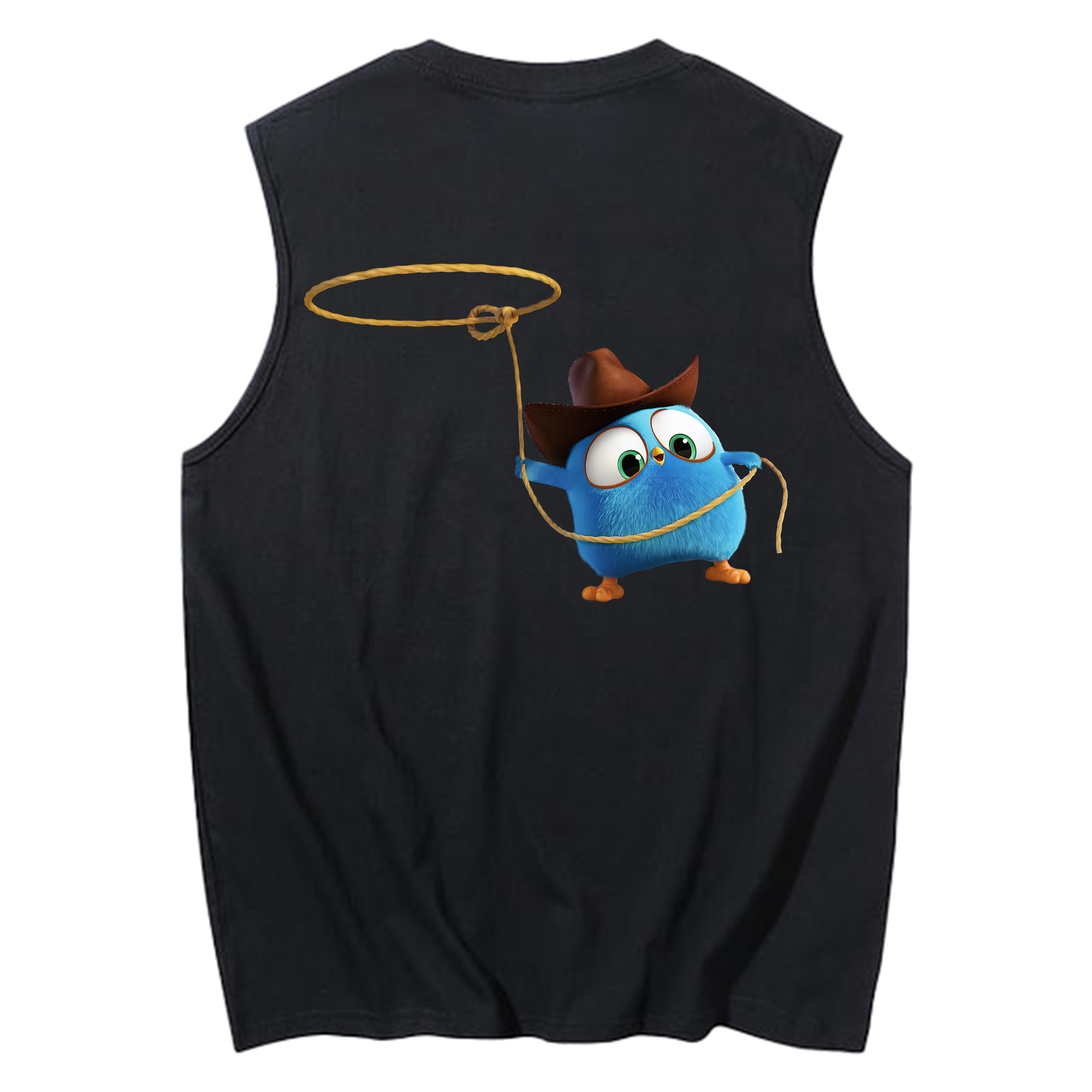 （画像用） Angry Birds アングリーバード コットン100％タンクトップ（背面プリント）