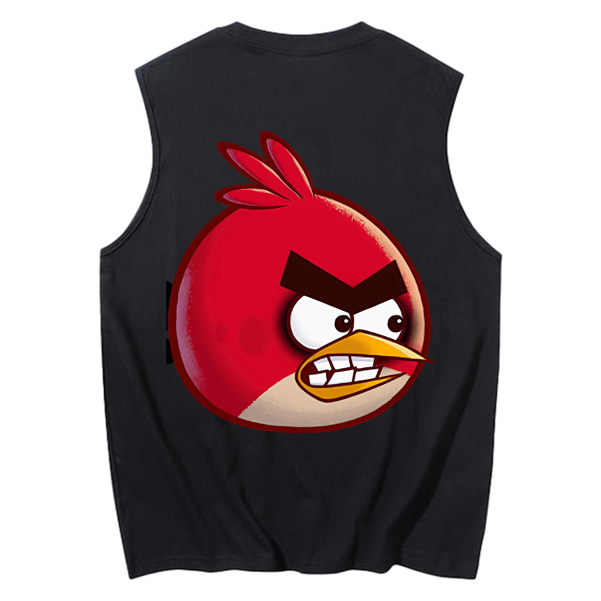 （画像用） Angry Birds アングリーバード コットン100％タンクトップ（背面プリント）