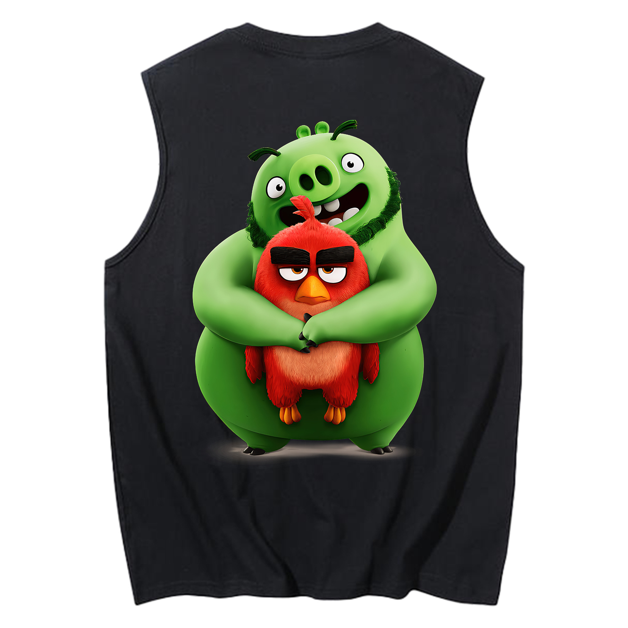 （画像用） Angry Birds アングリーバード コットン100％タンクトップ（背面プリント）