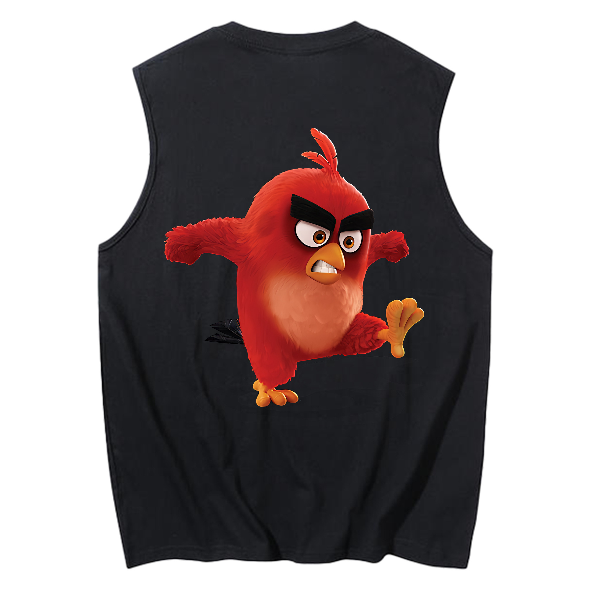 （画像用） Angry Birds アングリーバード コットン100％タンクトップ（背面プリント）