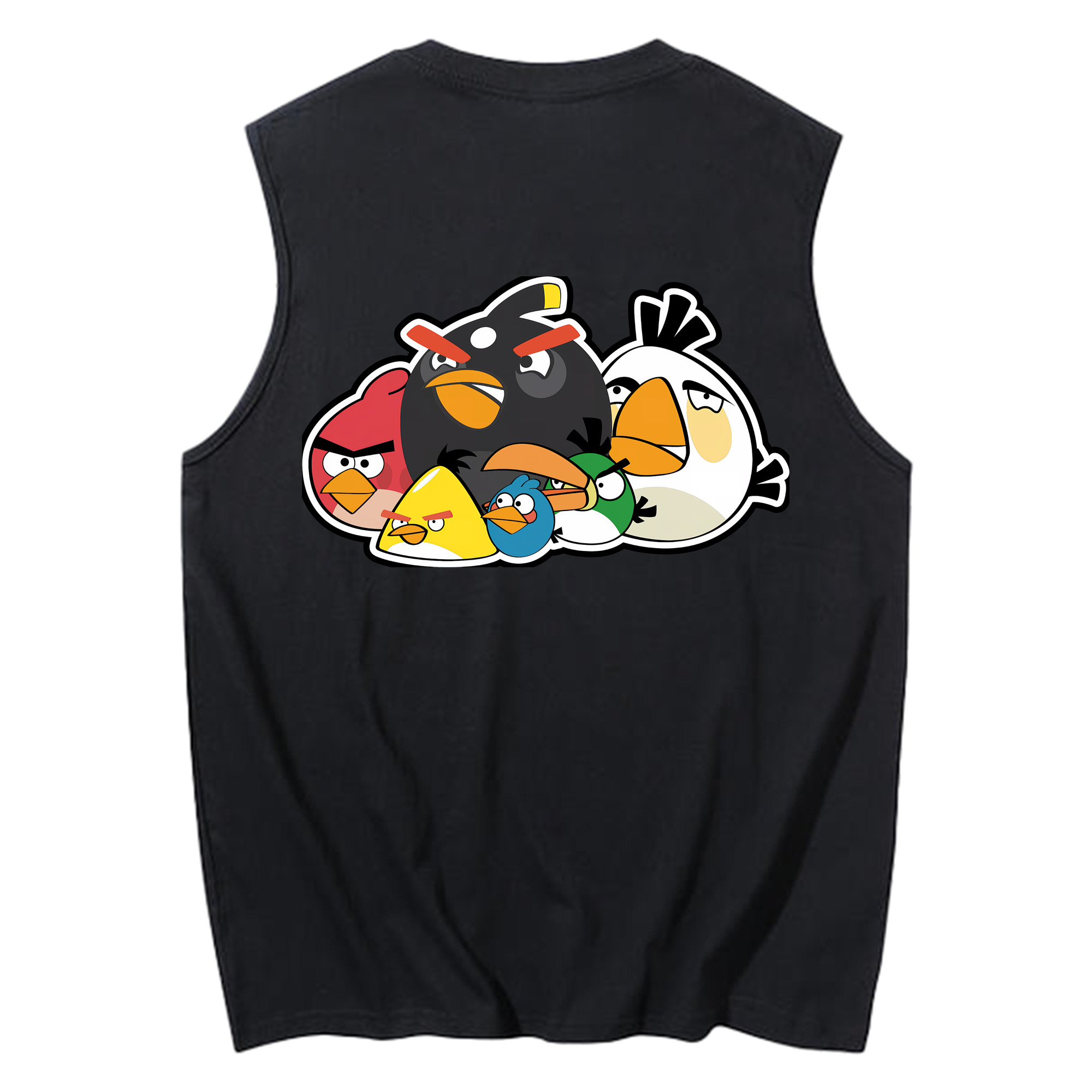 （画像用） Angry Birds アングリーバード コットン100％タンクトップ（背面プリント）