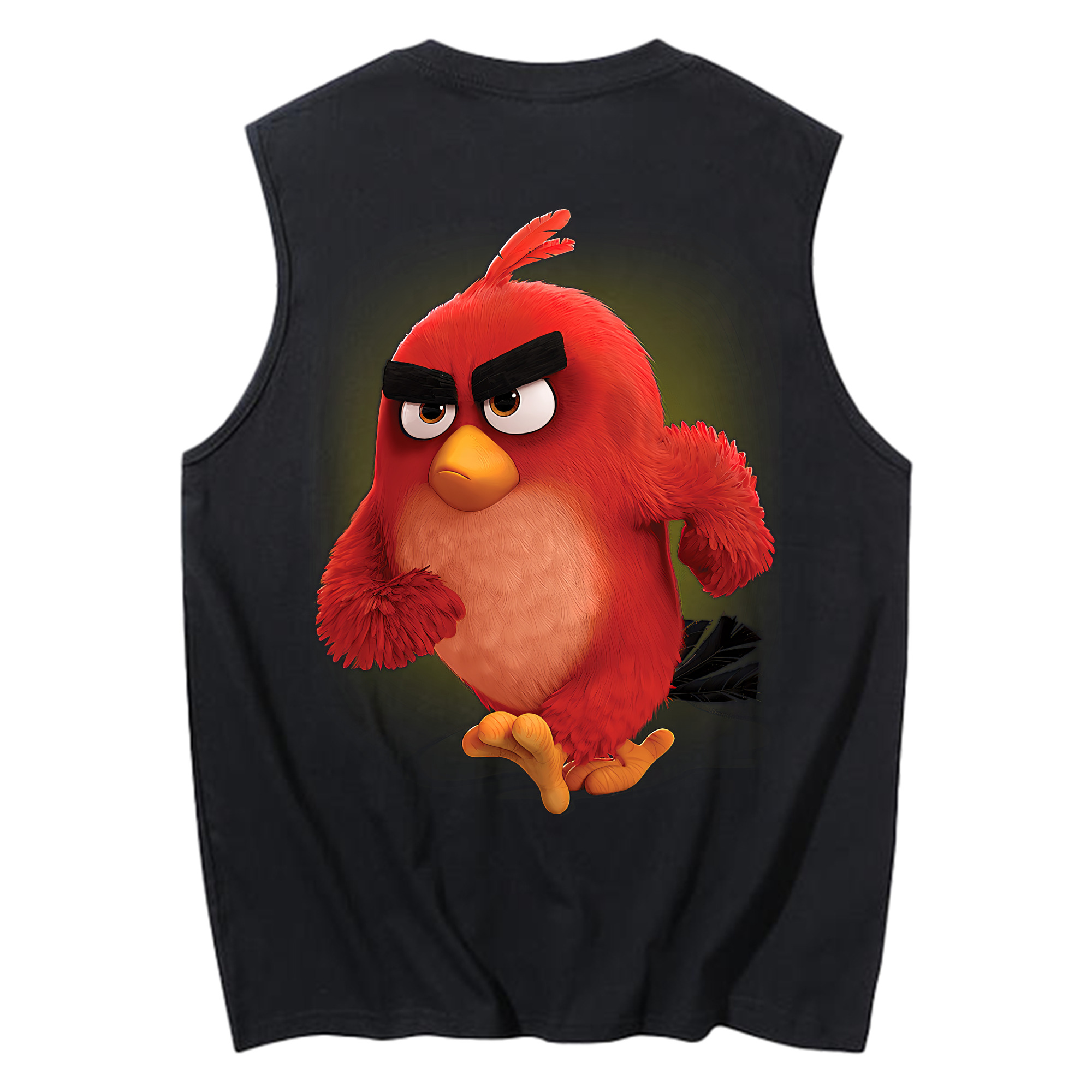 （画像用） Angry Birds アングリーバード コットン100％タンクトップ（背面プリント）
