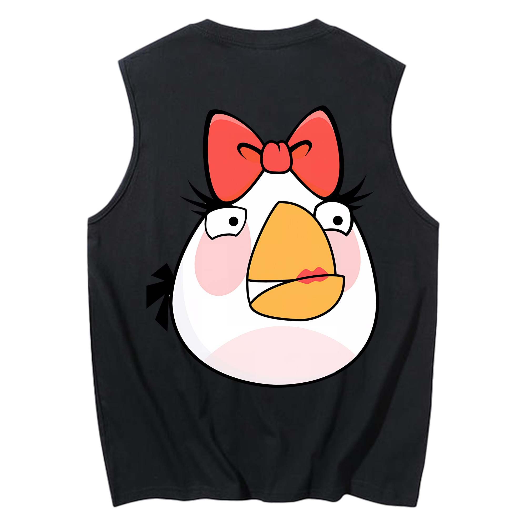 （画像用） Angry Birds アングリーバード コットン100％タンクトップ（背面プリント）