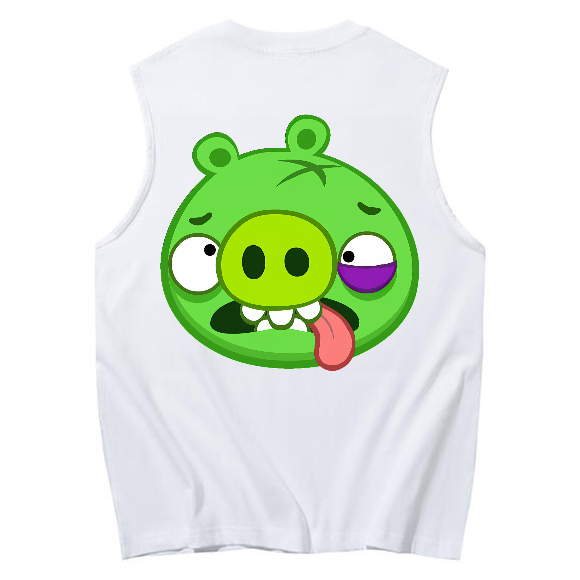 （画像用） Angry Birds アングリーバード コットン100％タンクトップ（背面プリント）
