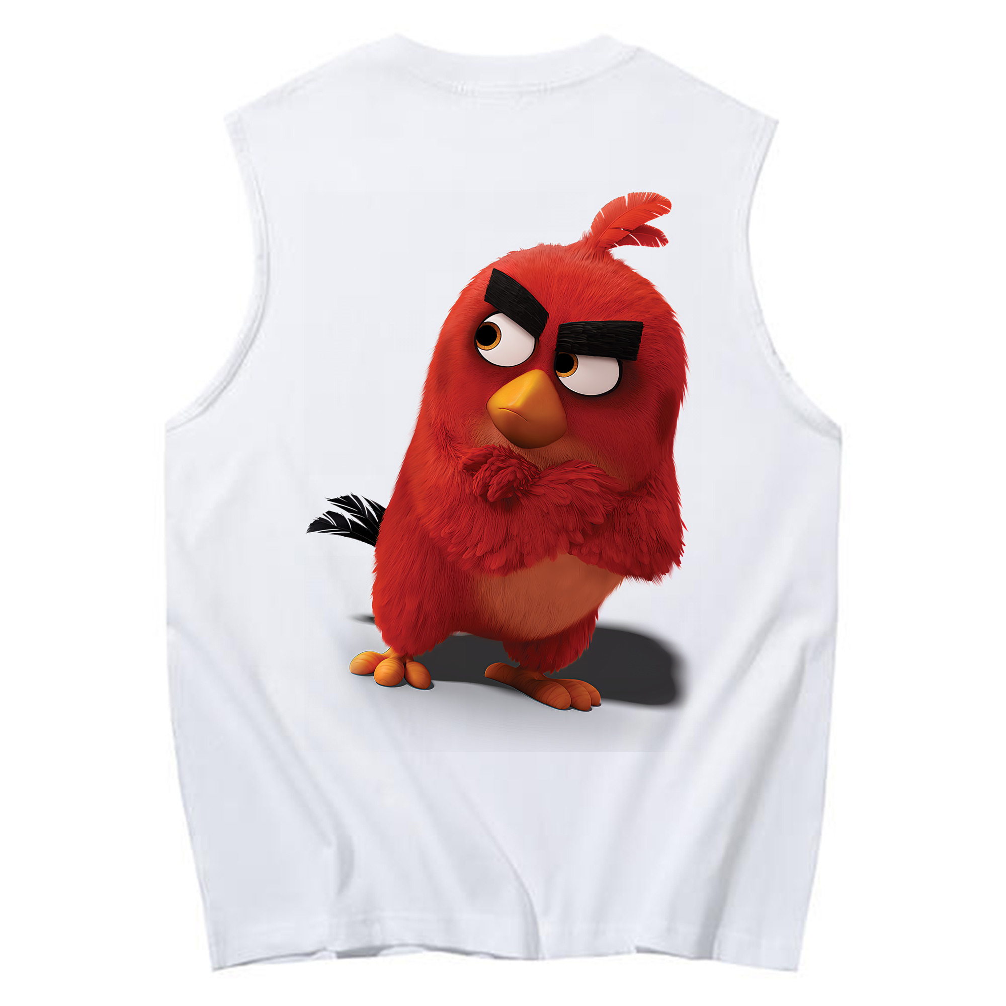 （画像用） Angry Birds アングリーバード コットン100％タンクトップ（背面プリント）