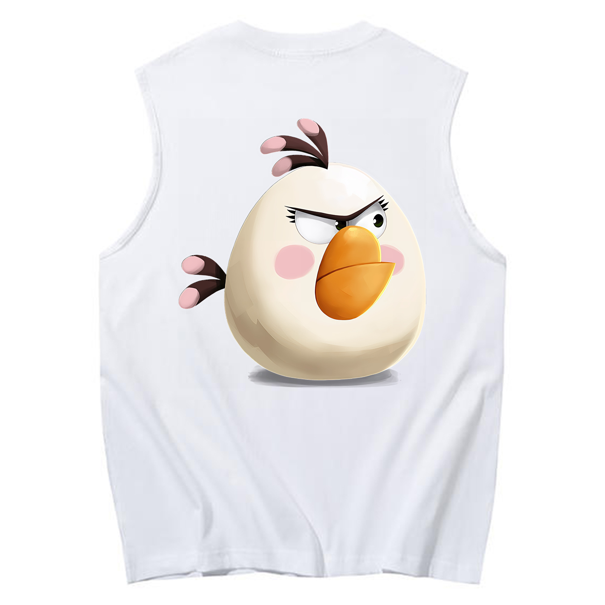（画像用） Angry Birds アングリーバード コットン100％タンクトップ（背面プリント）