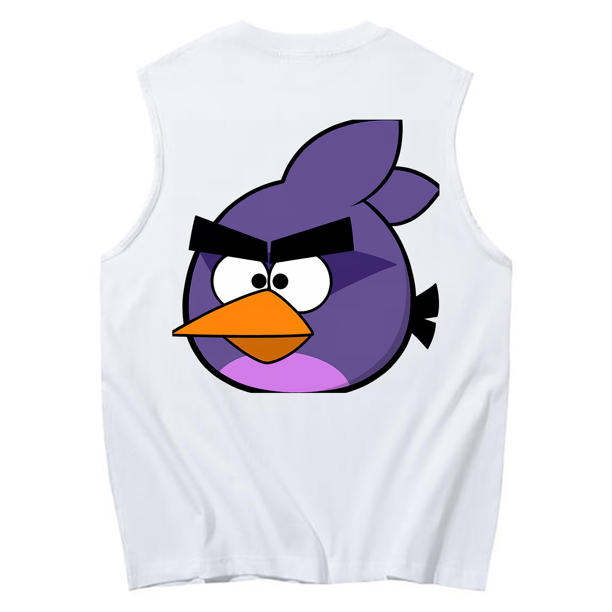 （画像用） Angry Birds アングリーバード コットン100％タンクトップ（背面プリント）