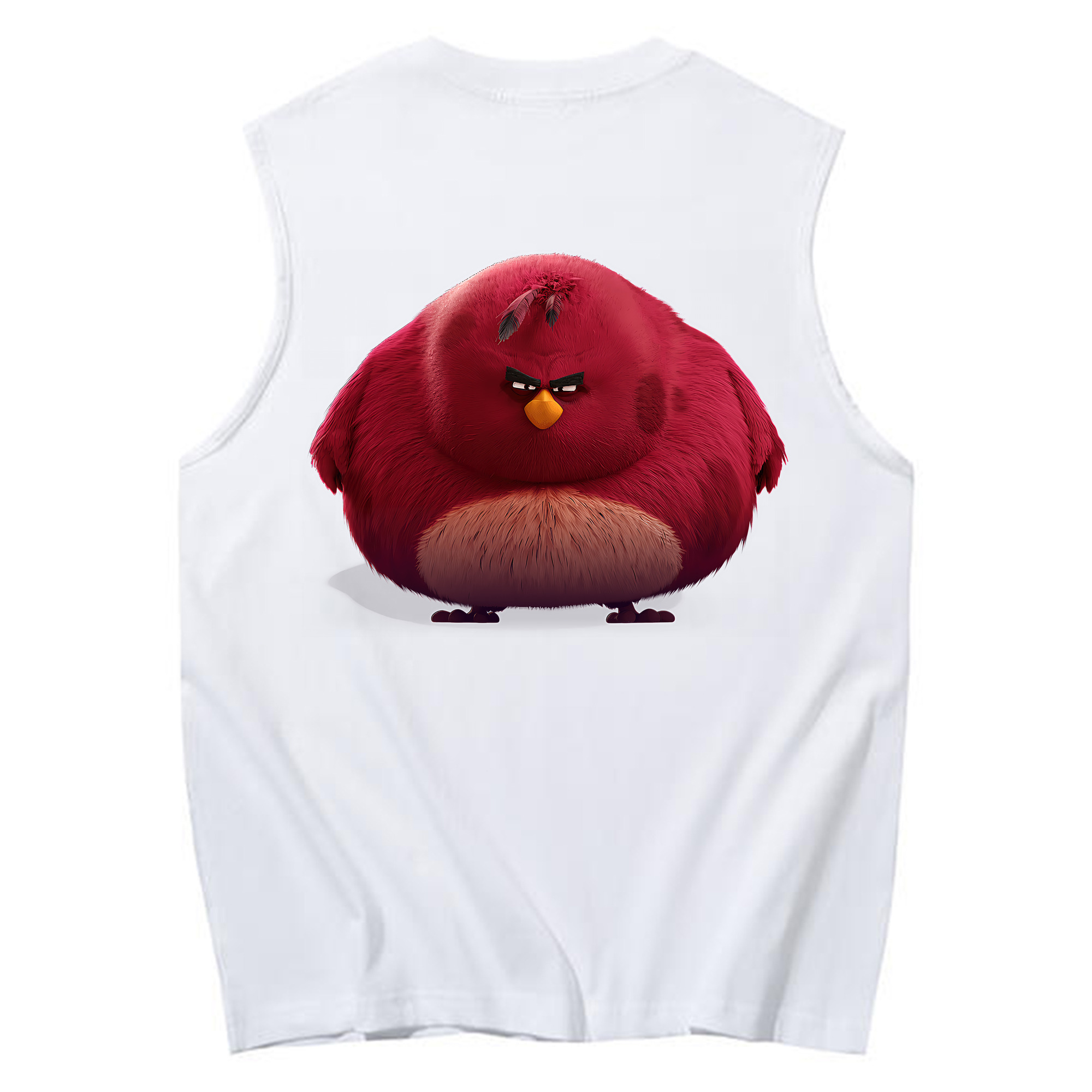 （画像用） Angry Birds アングリーバード コットン100％タンクトップ（背面プリント）
