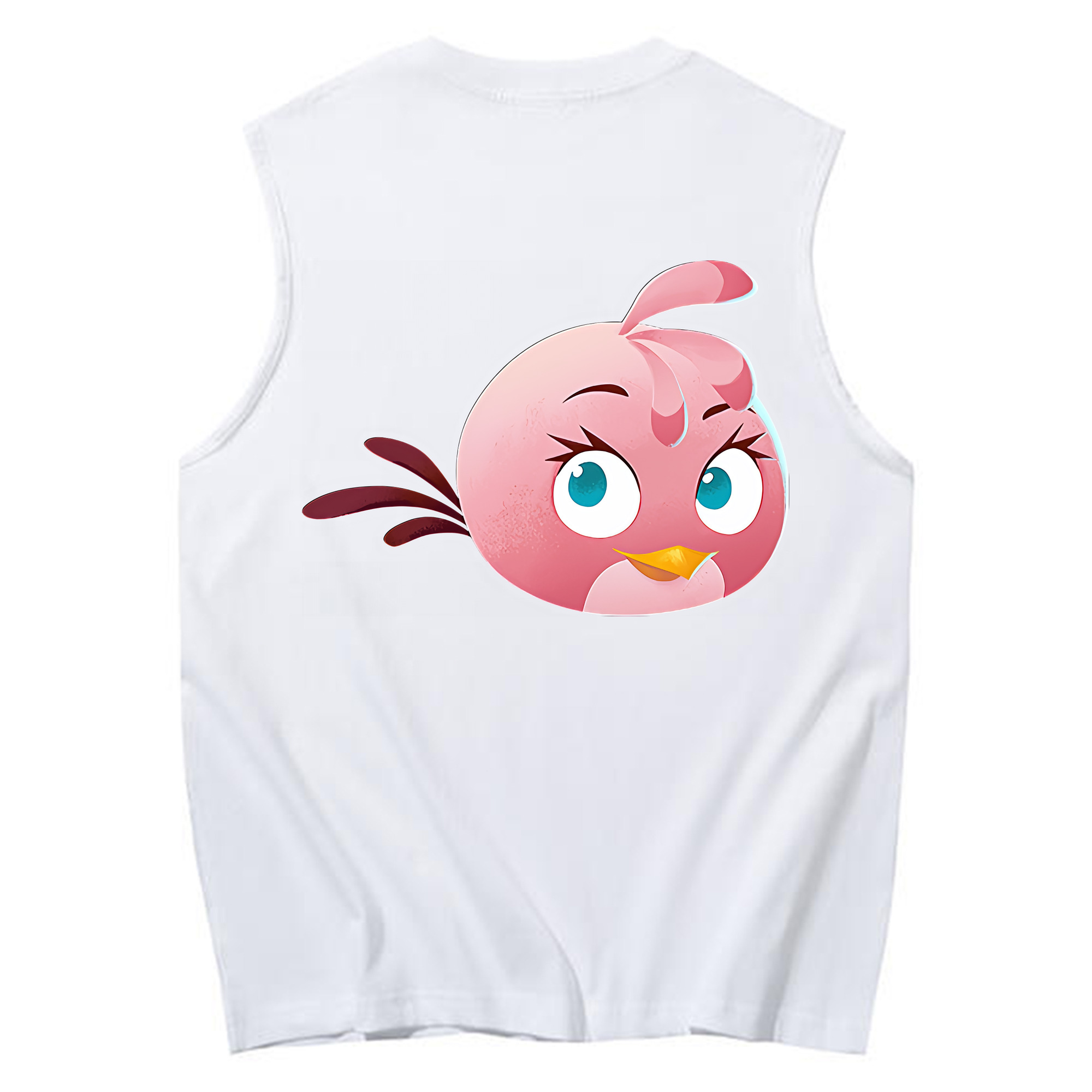（画像用） Angry Birds アングリーバード コットン100％タンクトップ（背面プリント）