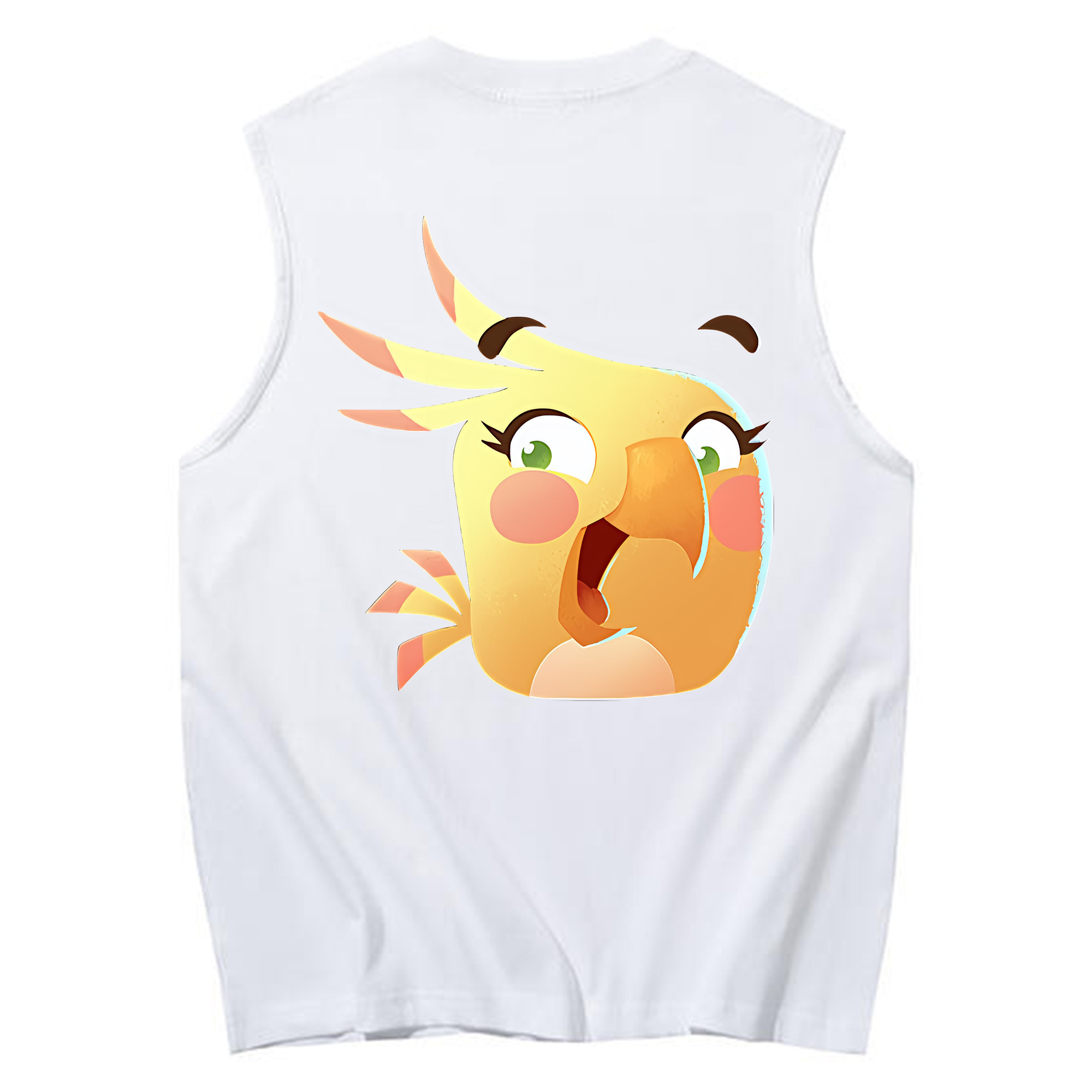 （画像用） Angry Birds アングリーバード コットン100％タンクトップ（背面プリント）