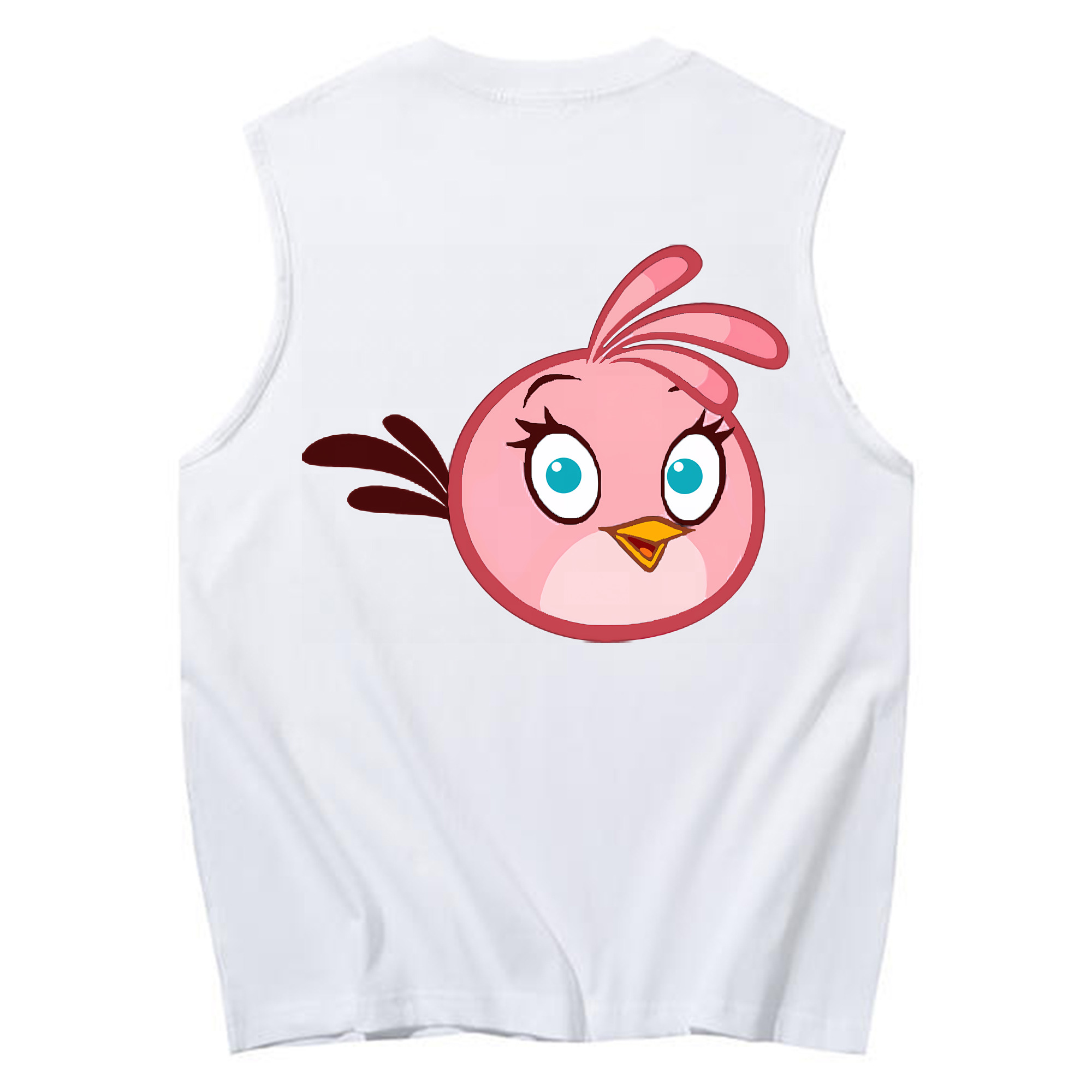 （画像用） Angry Birds アングリーバード コットン100％タンクトップ（背面プリント）