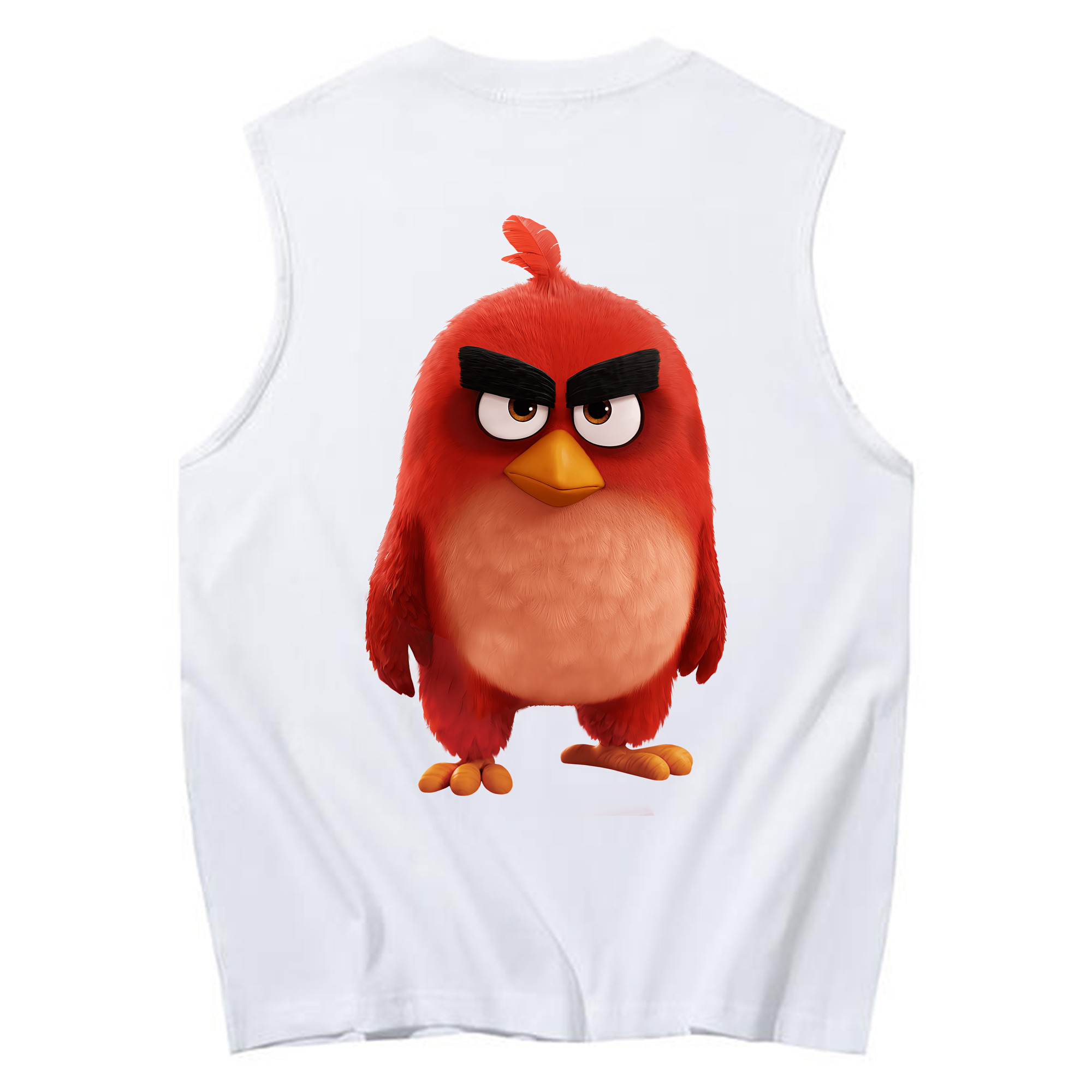 （画像用） Angry Birds アングリーバード コットン100％タンクトップ（背面プリント）