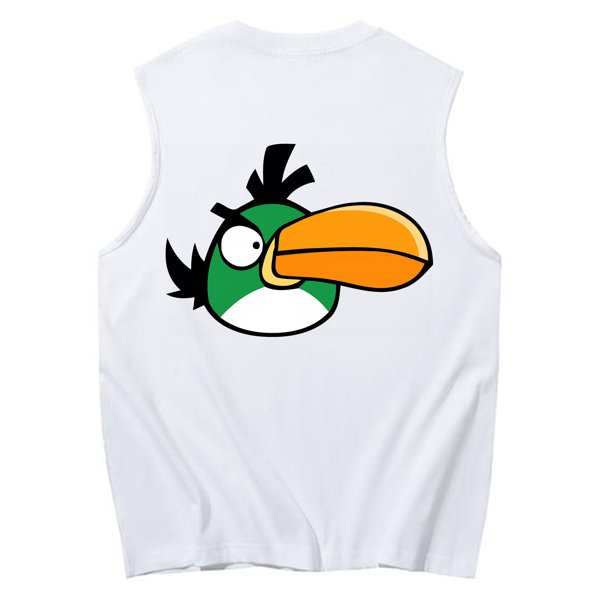 （画像用） Angry Birds アングリーバード コットン100％タンクトップ（背面プリント）