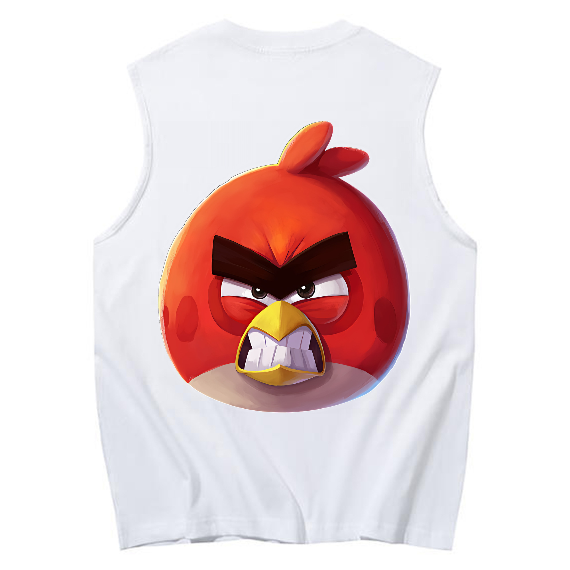 （画像用） Angry Birds アングリーバード コットン100％タンクトップ（背面プリント）