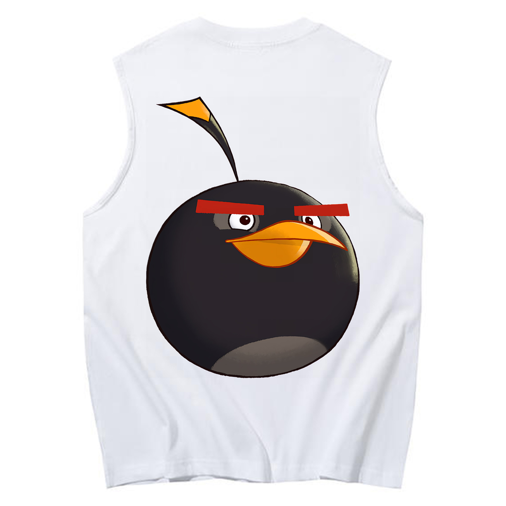 （画像用） Angry Birds アングリーバード コットン100％タンクトップ（背面プリント）