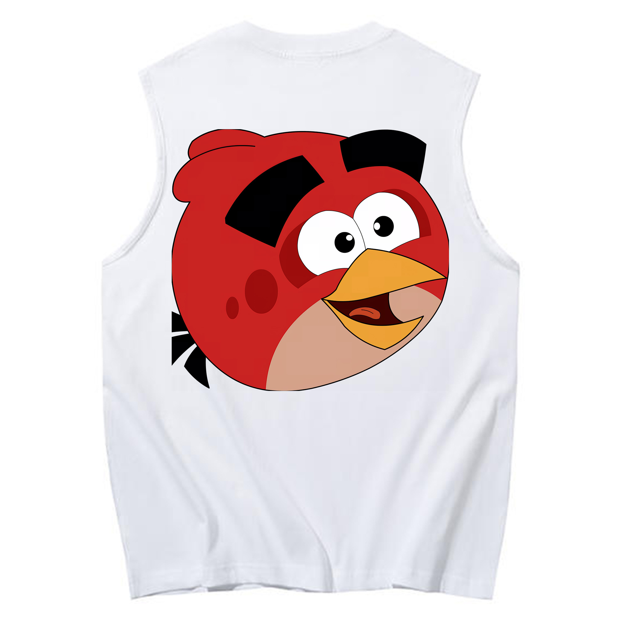 （画像用） Angry Birds アングリーバード コットン100％タンクトップ（背面プリント）