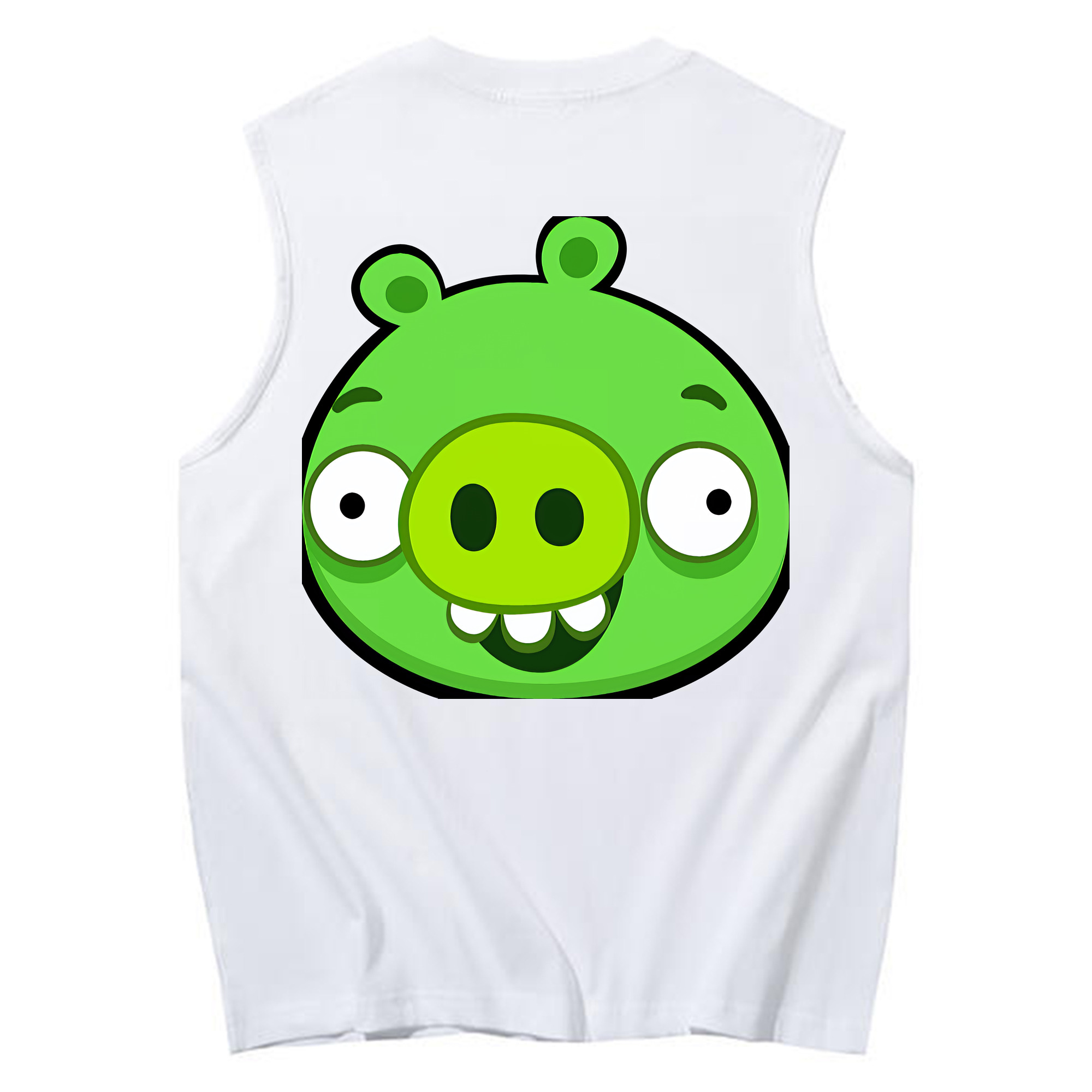 （画像用） Angry Birds アングリーバード コットン100％タンクトップ（背面プリント）