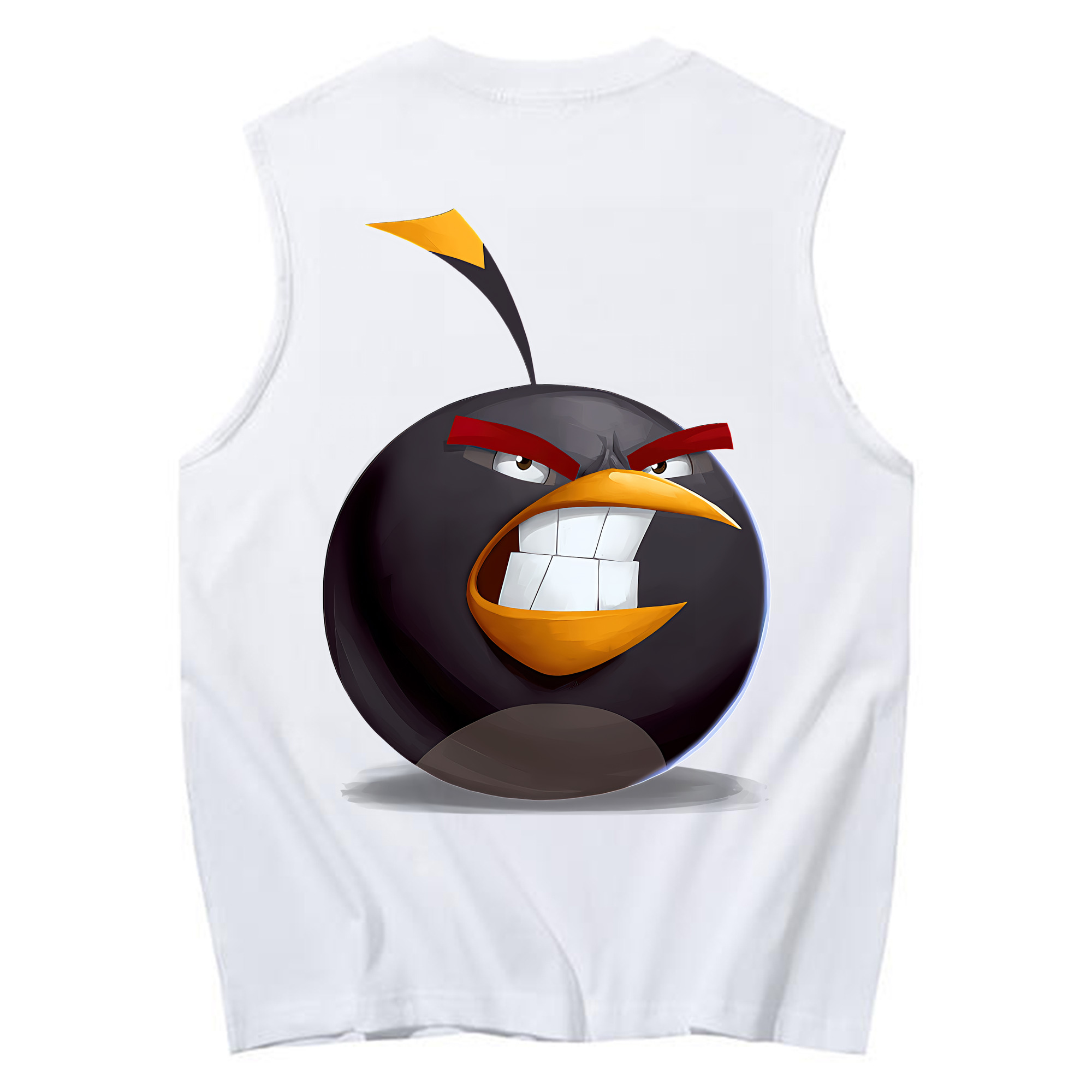 （画像用） Angry Birds アングリーバード コットン100％タンクトップ（背面プリント）