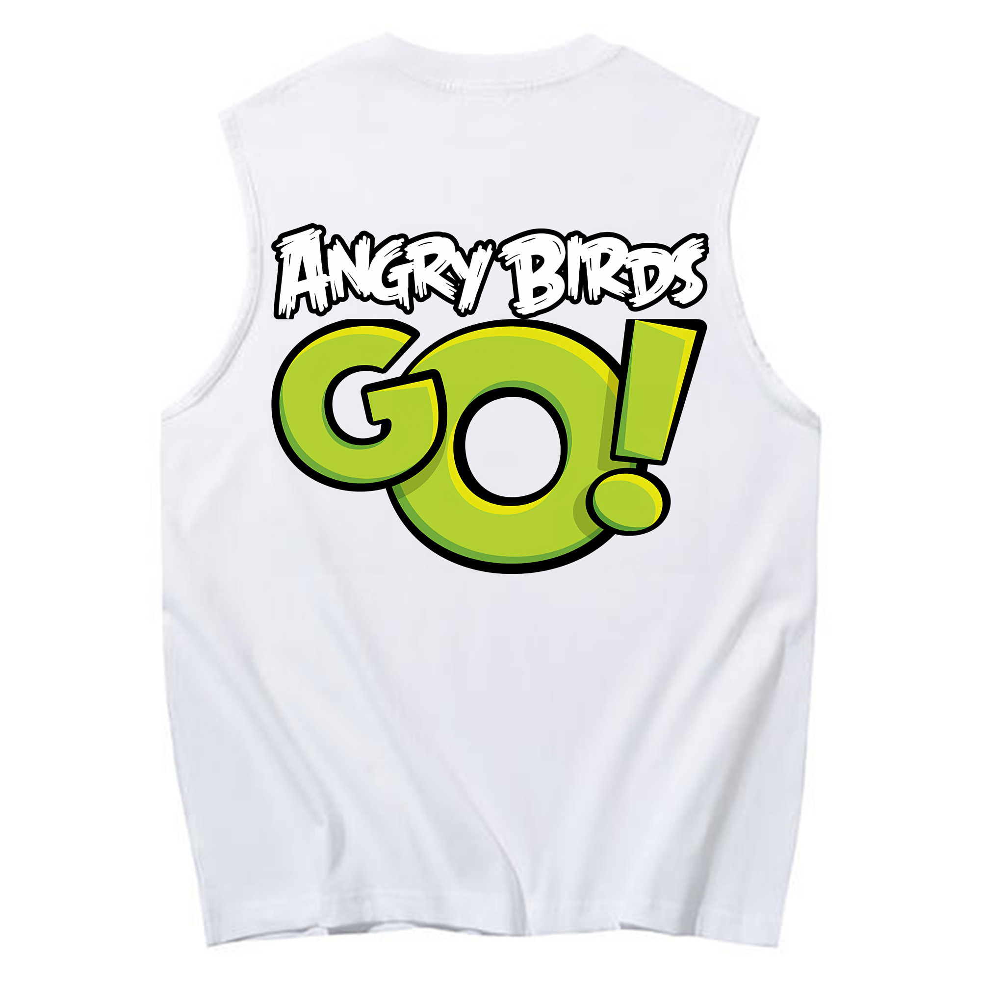 （画像用） Angry Birds アングリーバード コットン100％タンクトップ（背面プリント）