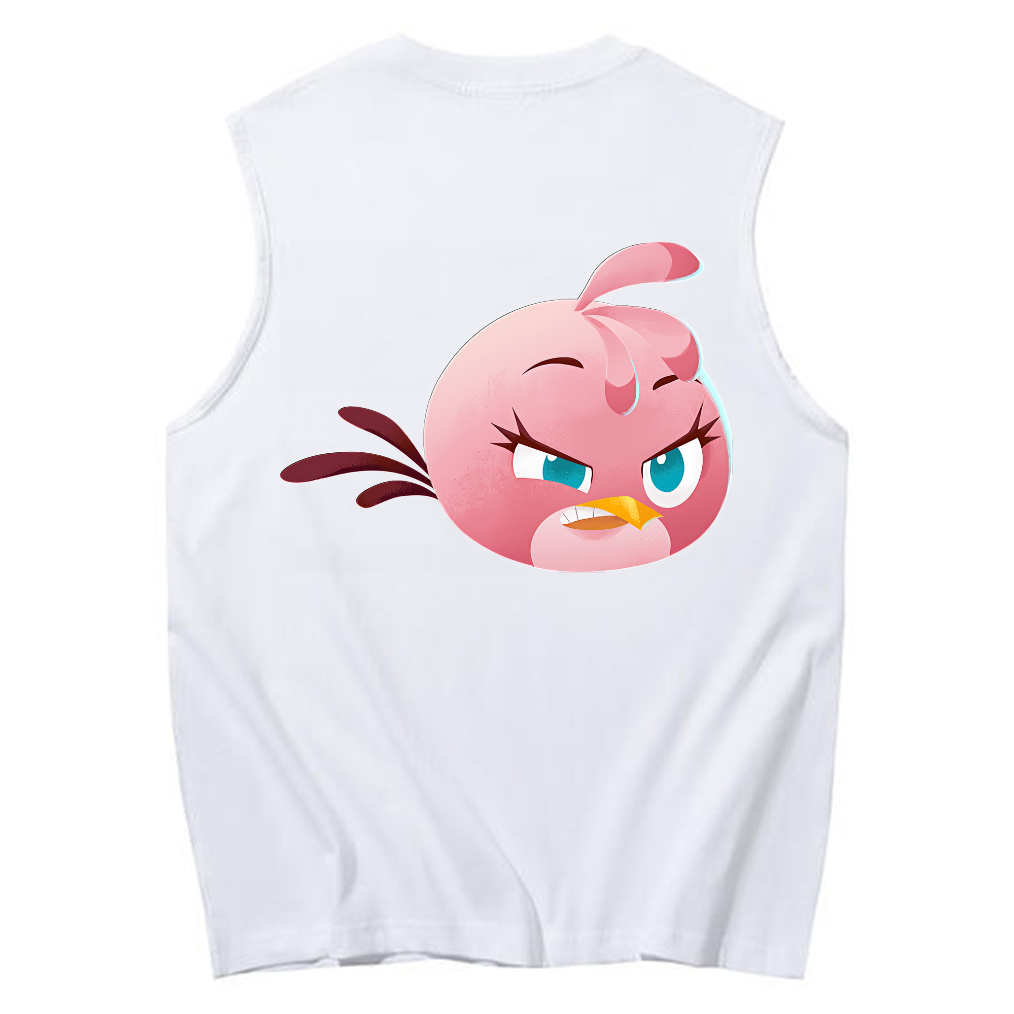 （画像用） Angry Birds アングリーバード コットン100％タンクトップ（背面プリント）