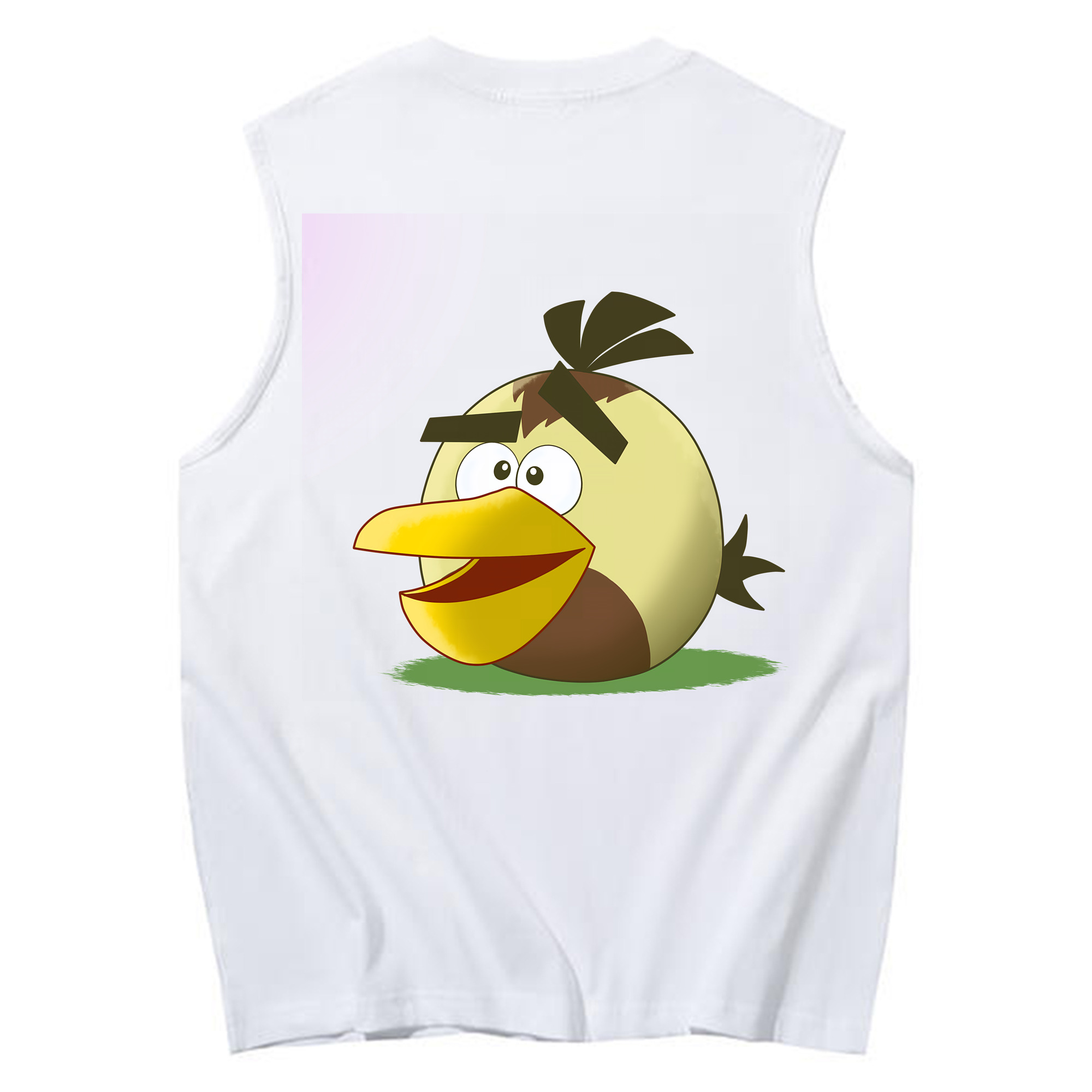 （画像用） Angry Birds アングリーバード コットン100％タンクトップ（背面プリント）
