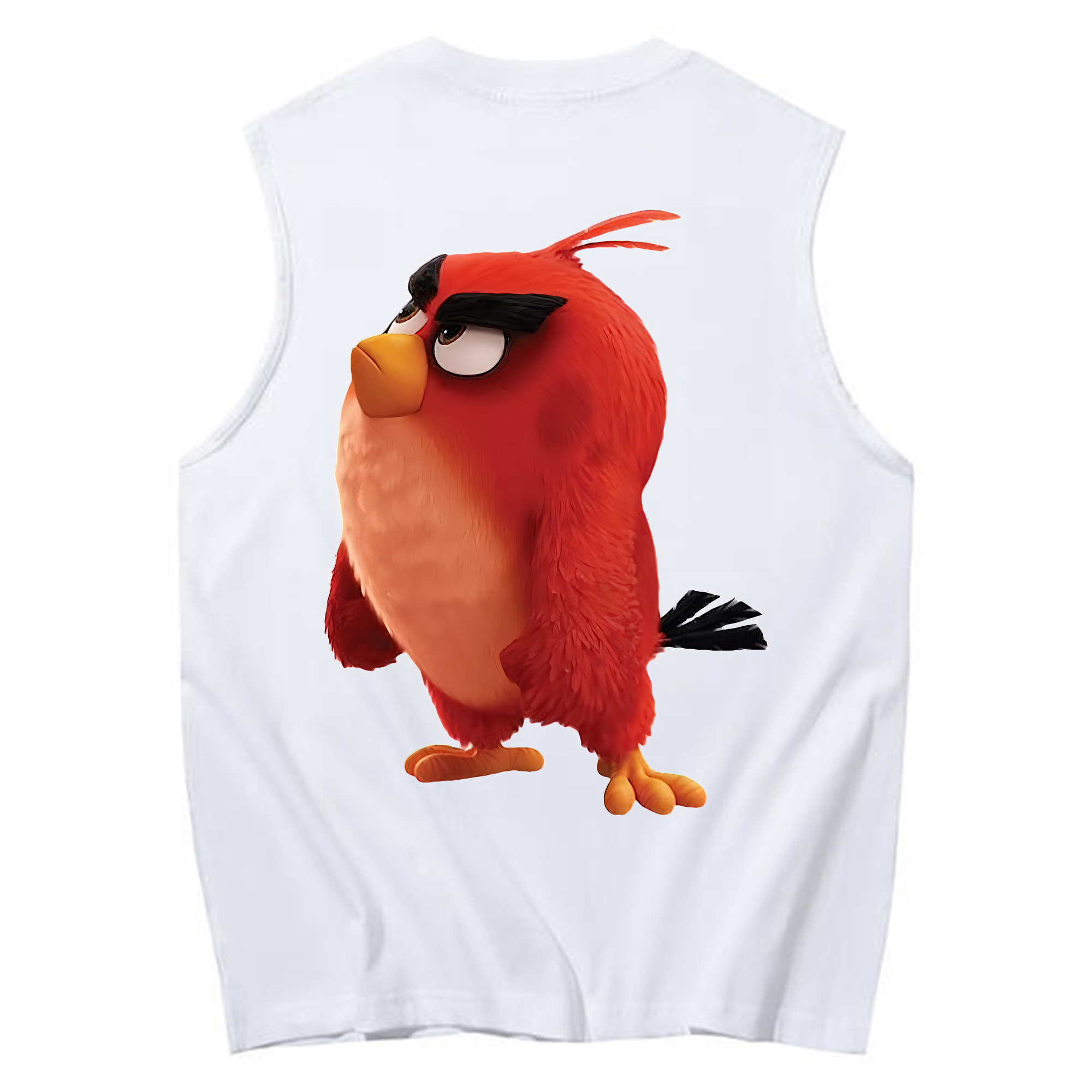 （画像用） Angry Birds アングリーバード コットン100％タンクトップ（背面プリント）