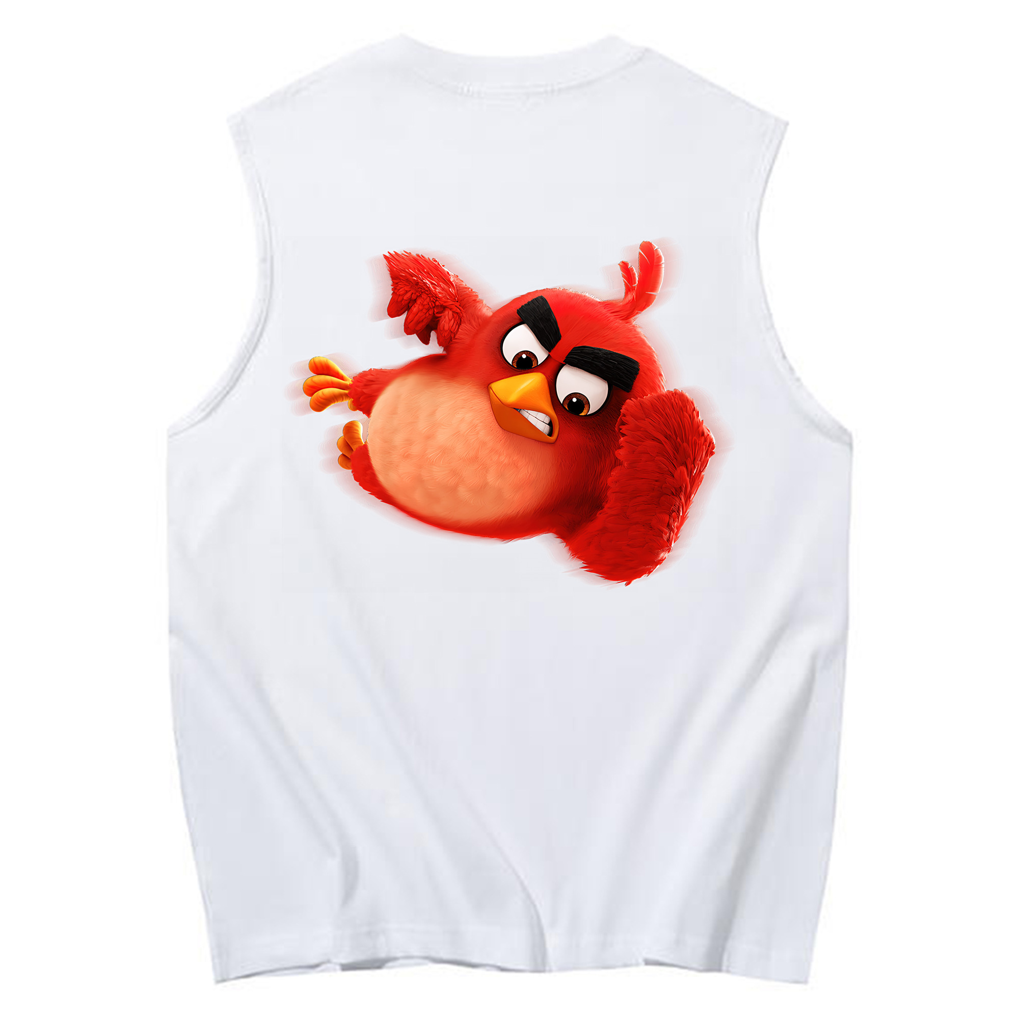 （画像用） Angry Birds アングリーバード コットン100％タンクトップ（背面プリント）
