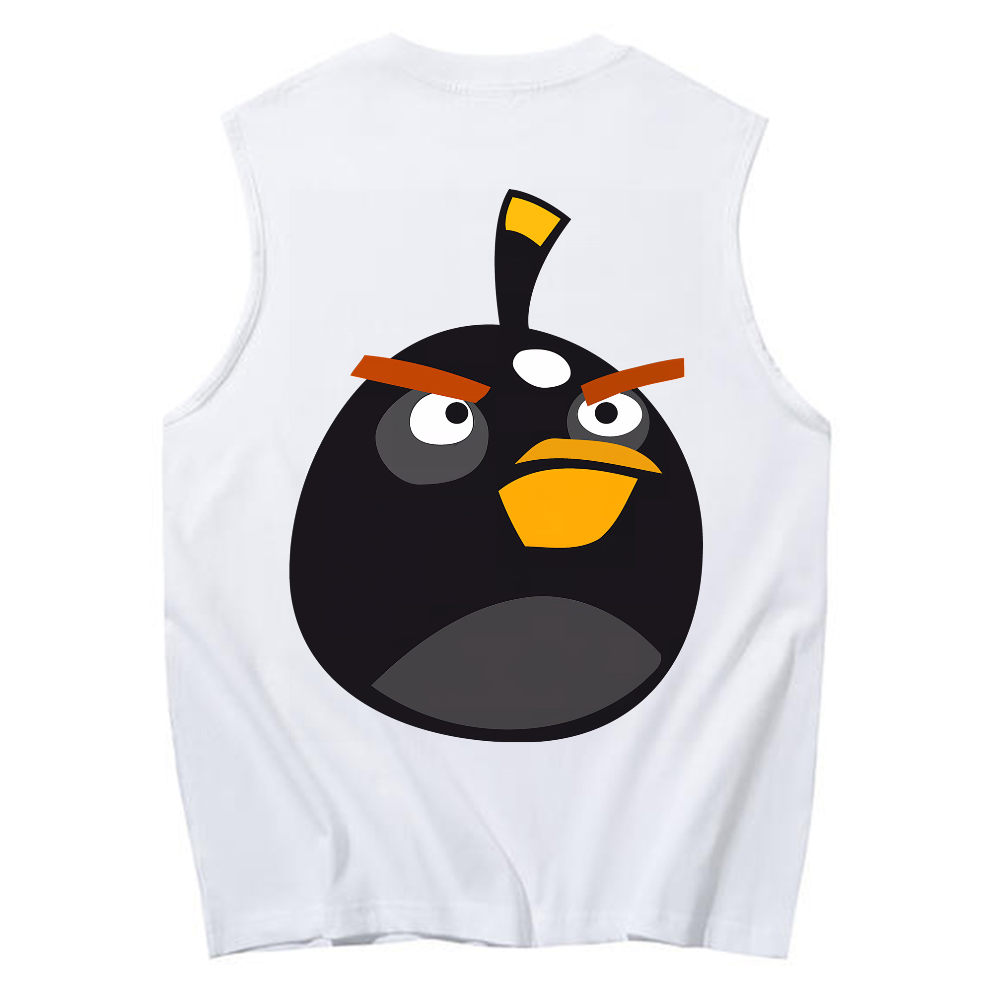 （画像用） Angry Birds アングリーバード コットン100％タンクトップ（背面プリント）