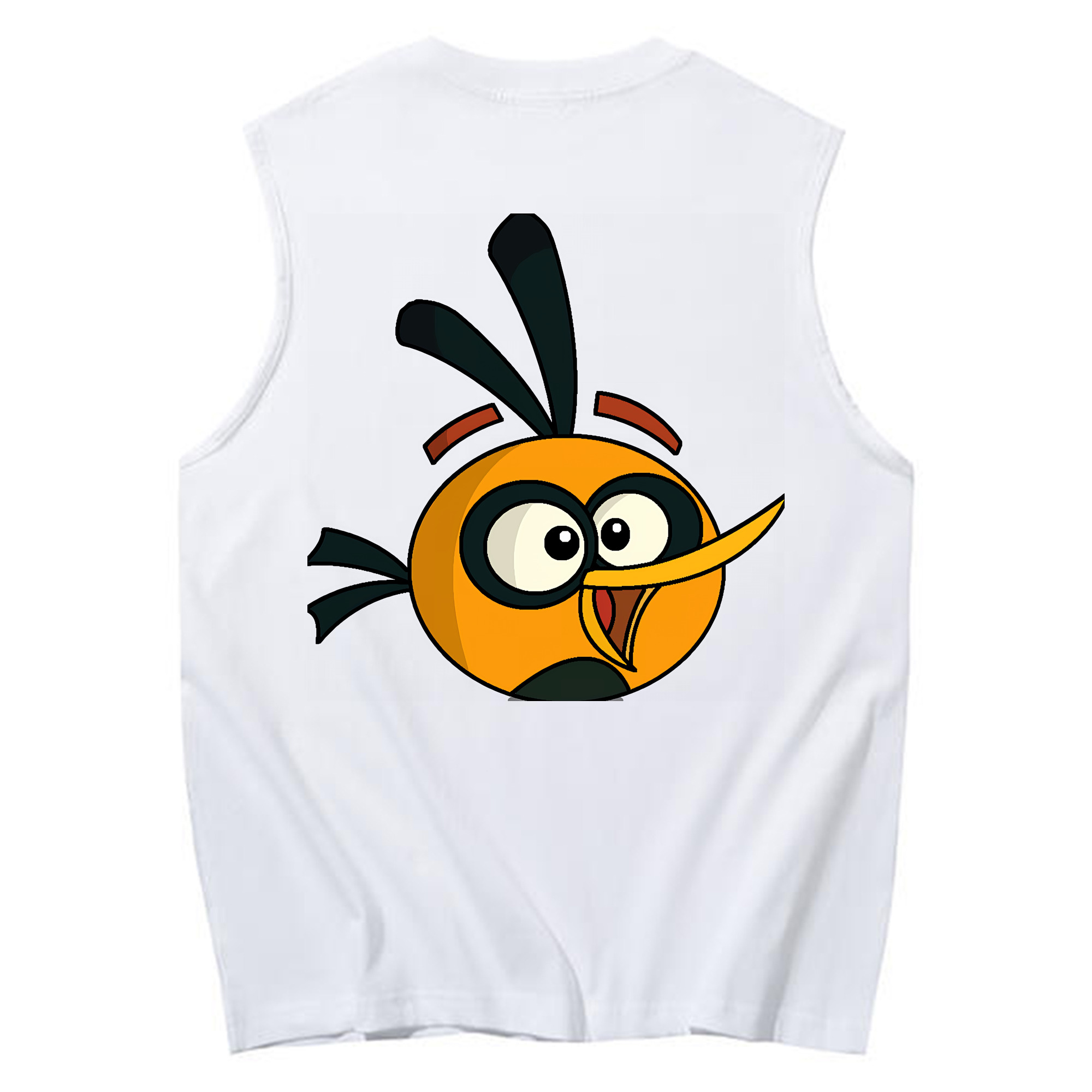 （画像用） Angry Birds アングリーバード コットン100％タンクトップ（背面プリント）