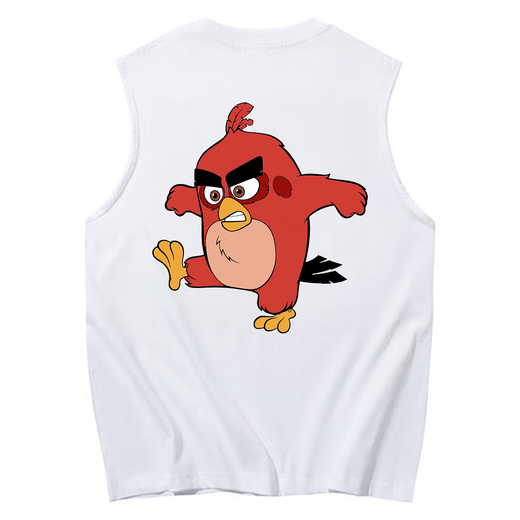 （画像用） Angry Birds アングリーバード コットン100％タンクトップ（背面プリント）