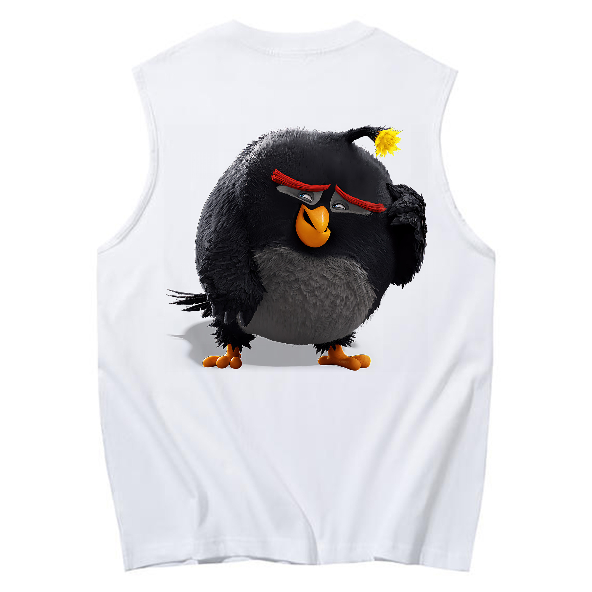 （画像用） Angry Birds アングリーバード コットン100％タンクトップ（背面プリント）