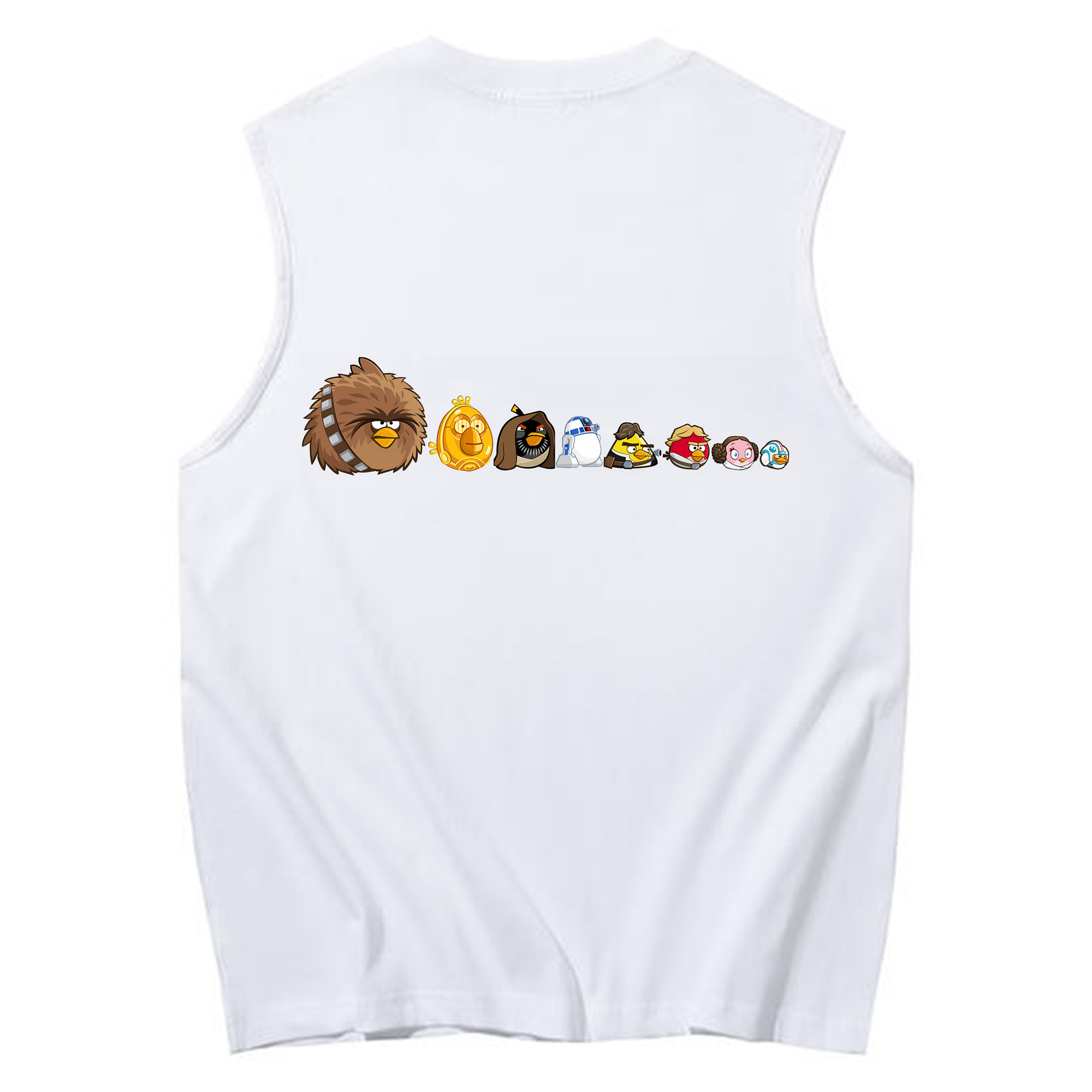 （画像用） Angry Birds アングリーバード コットン100％タンクトップ（背面プリント）